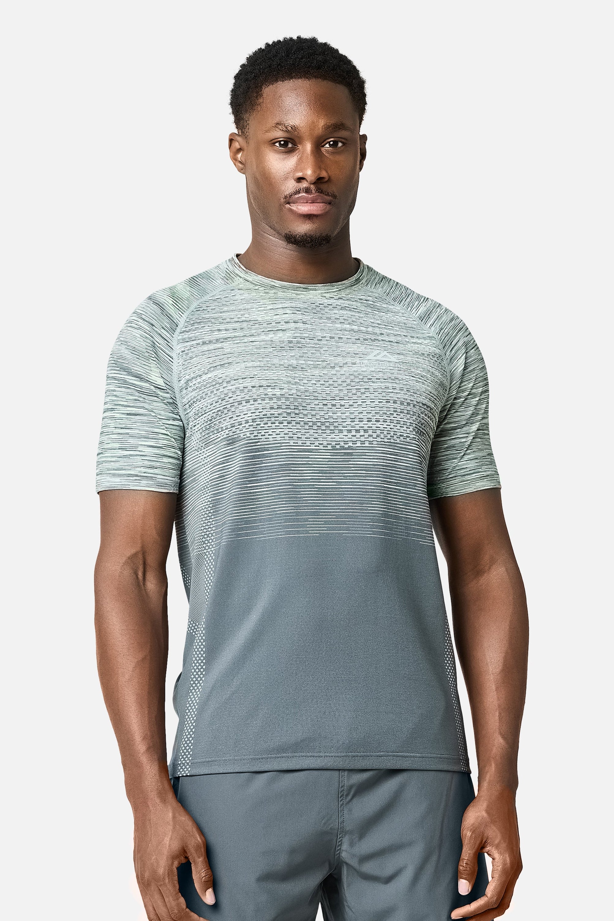 Apex Seamless Tee - Lunar Grey/Graphite Grey/Neon Lime