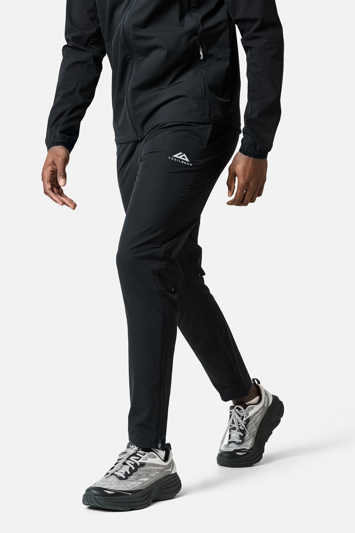 Arc Seamless Horizon Hood Tracksuit - Black/Moon Grey