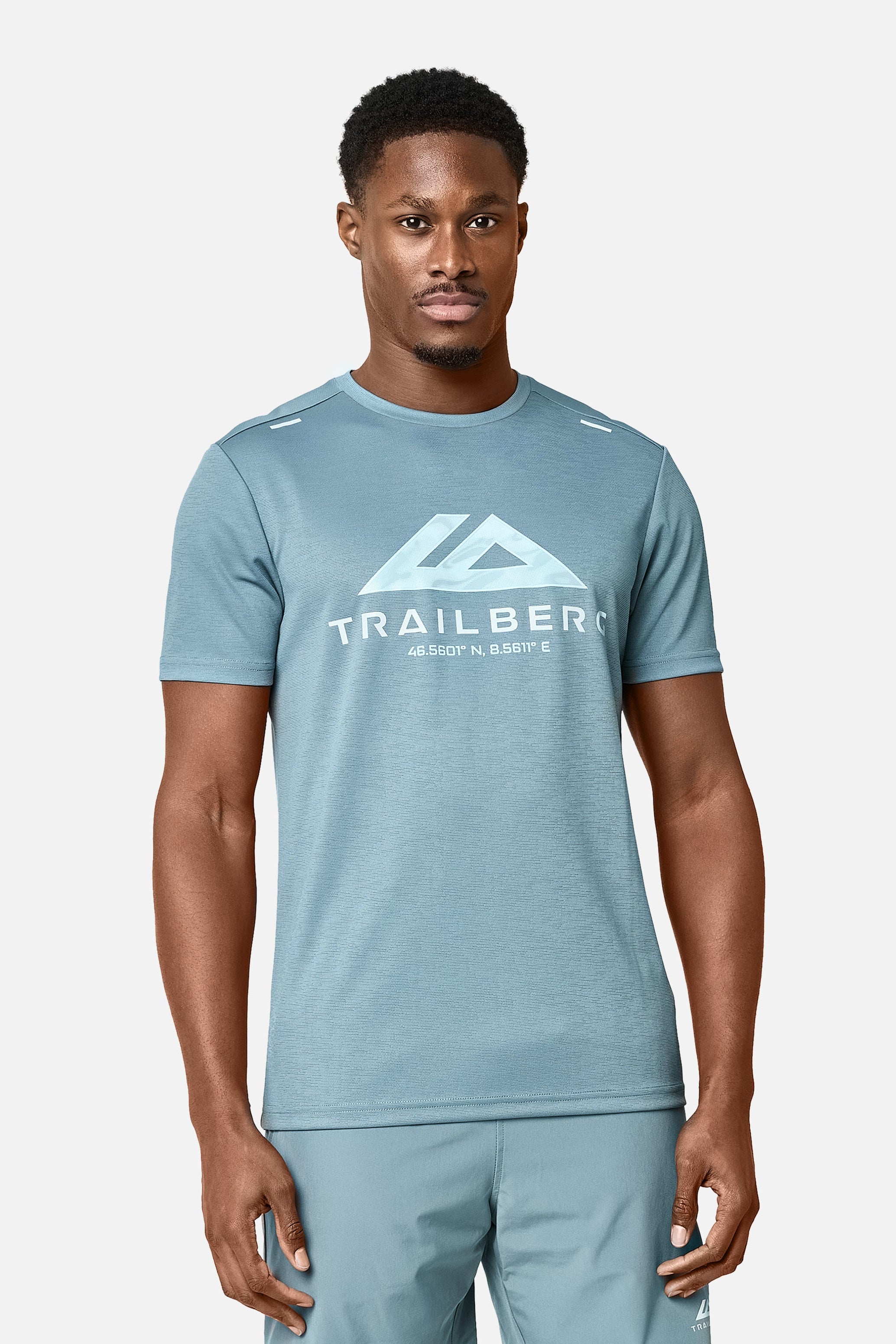 Blur Large Logo Tee - Frosted Denim