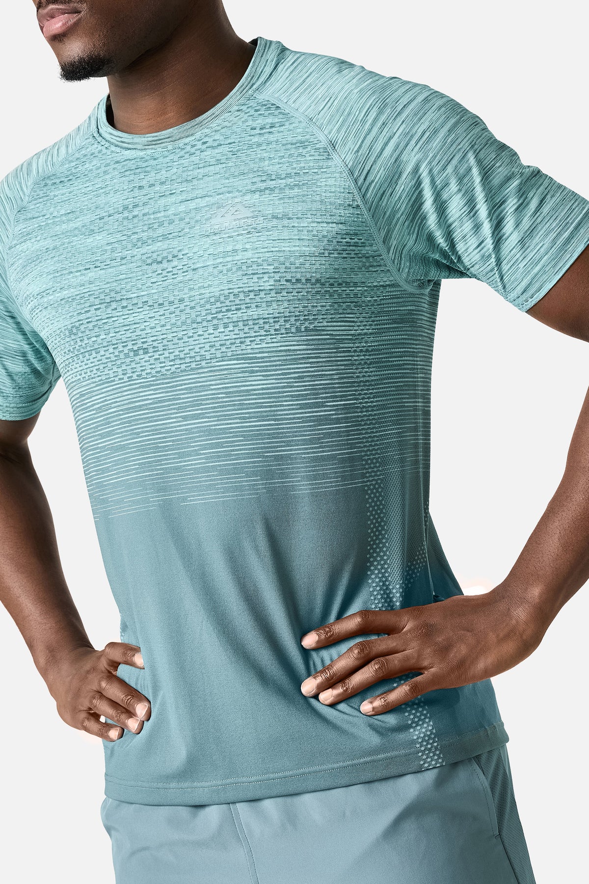 Apex Seamless Tee Frosted Denim Polar Breeze Arctic Chill Celeste