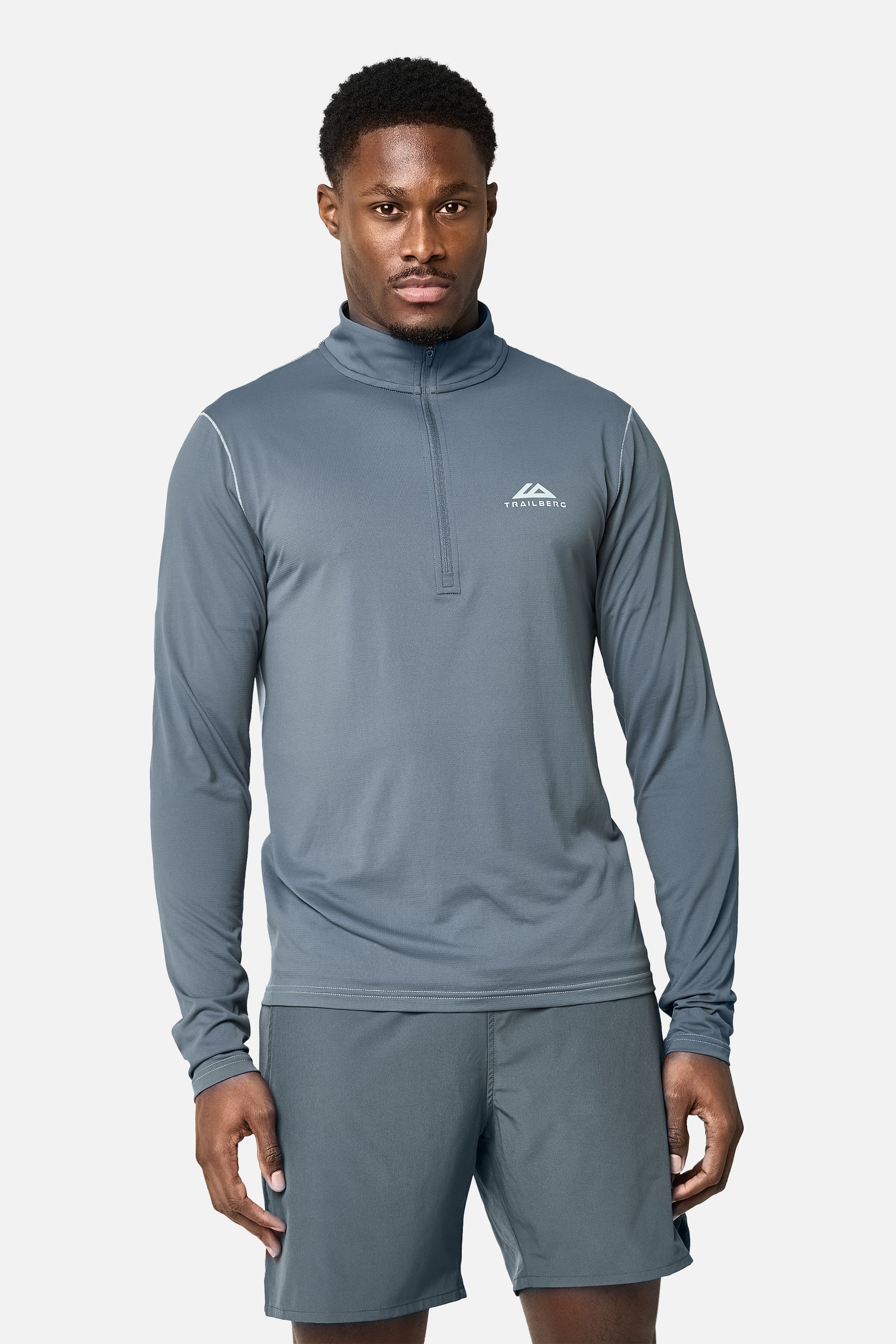Nucleus 1/4 Zip Essentials 2.0 Twinset - Graphite Grey