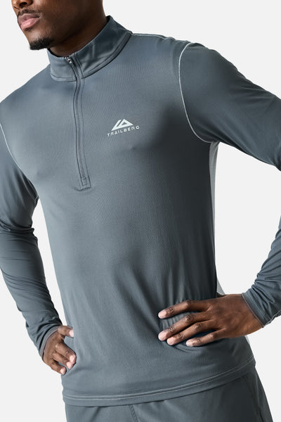 Nucleus Outdoor 1/4 Zip - Graphite Grey/Lunar Grey