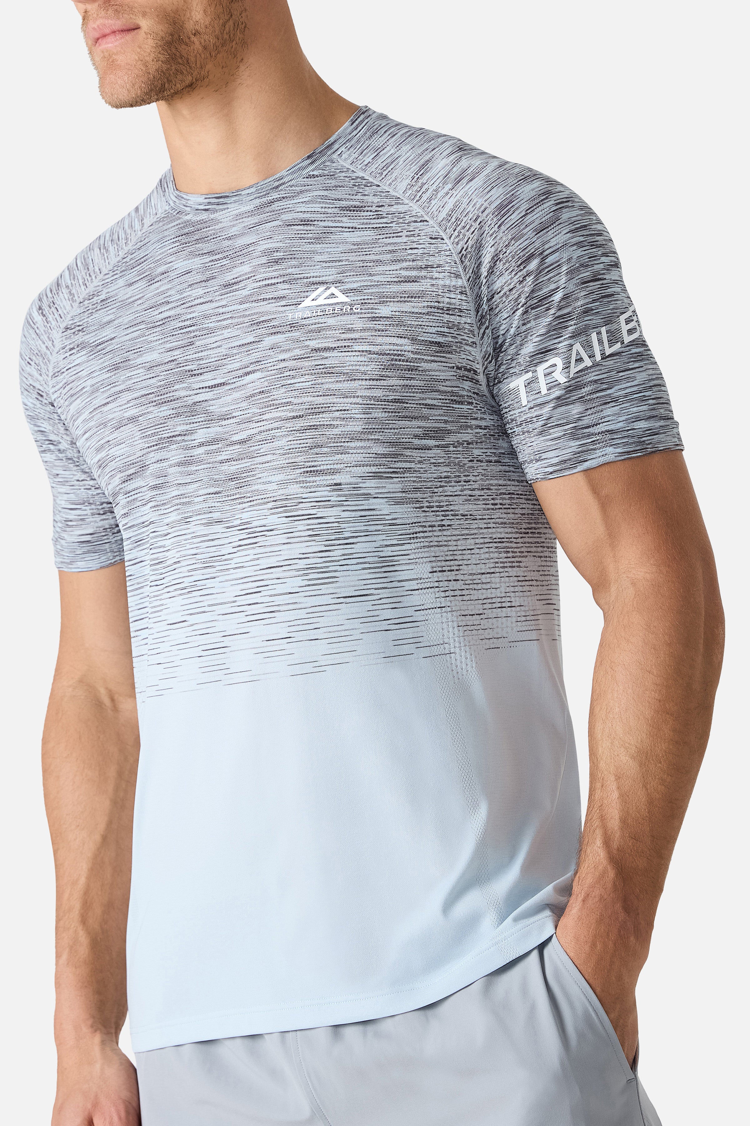 Arc Seamless Tee - Ice Blue/Nightfall Grey/Fog Whisper/Lunar Grey