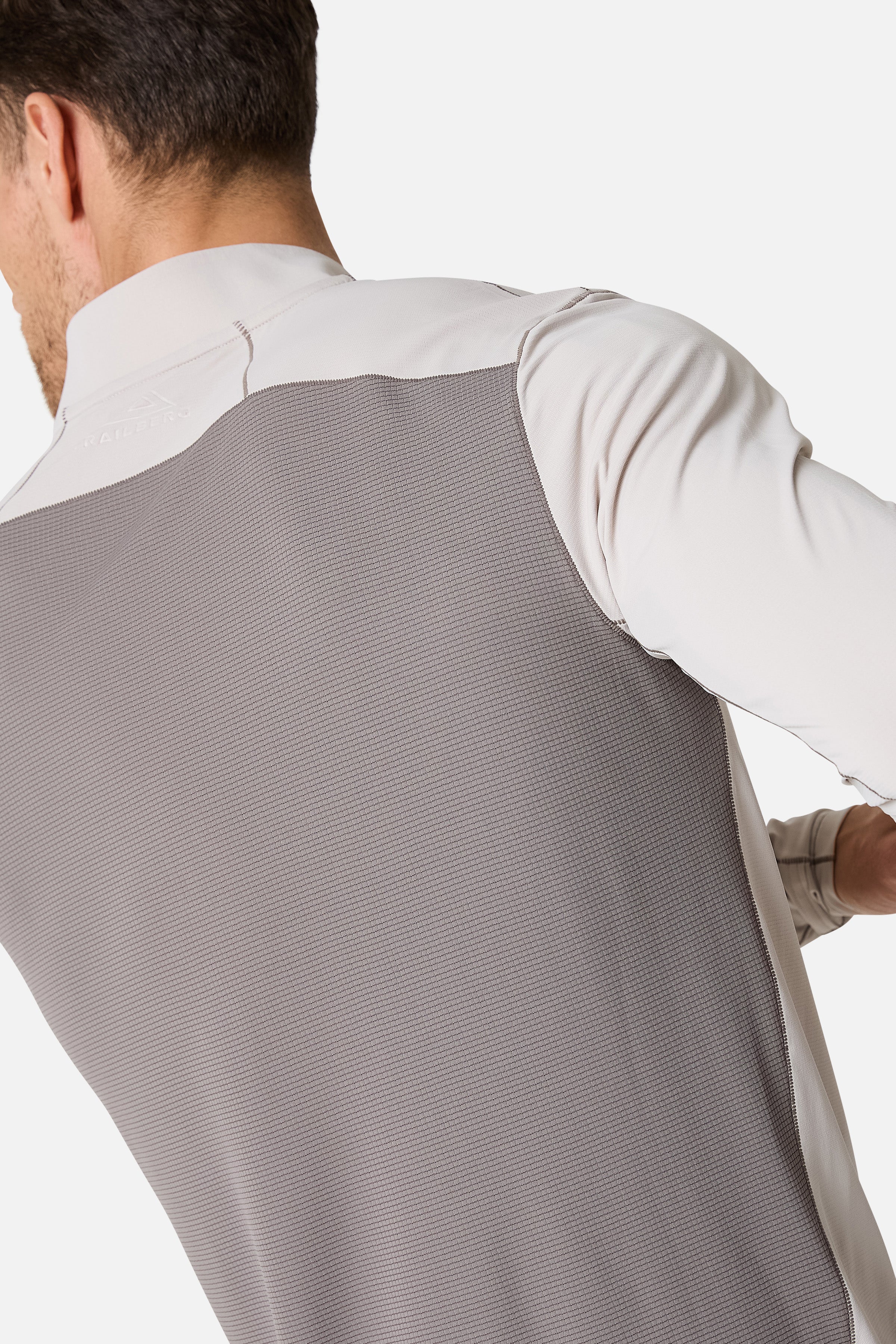 Nucleus 1/4 Zip Essentials 2.0 Twinset - Mocha/Pebblestone