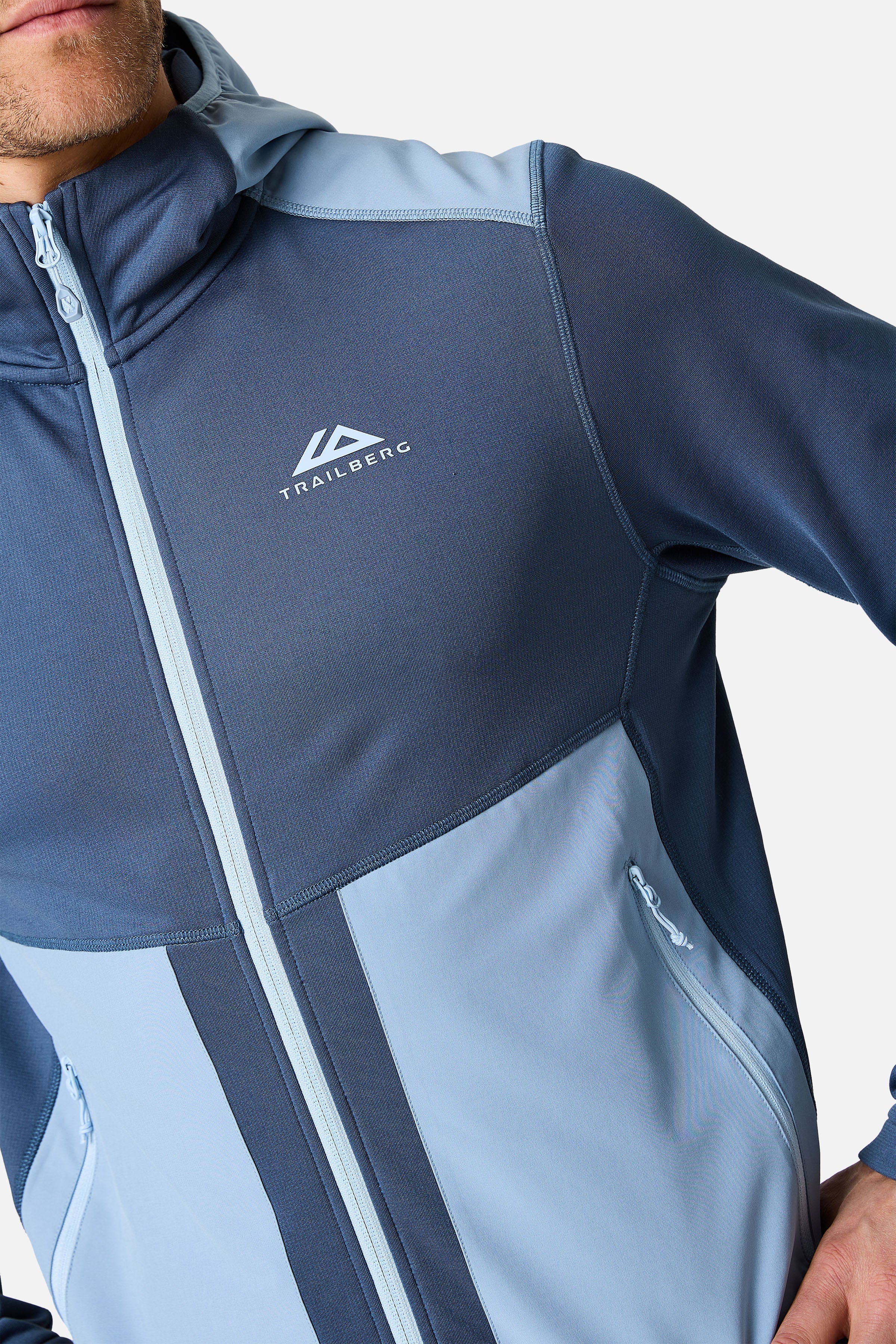 Vale Gridded Fleece Twinset - Breeze/Skylar