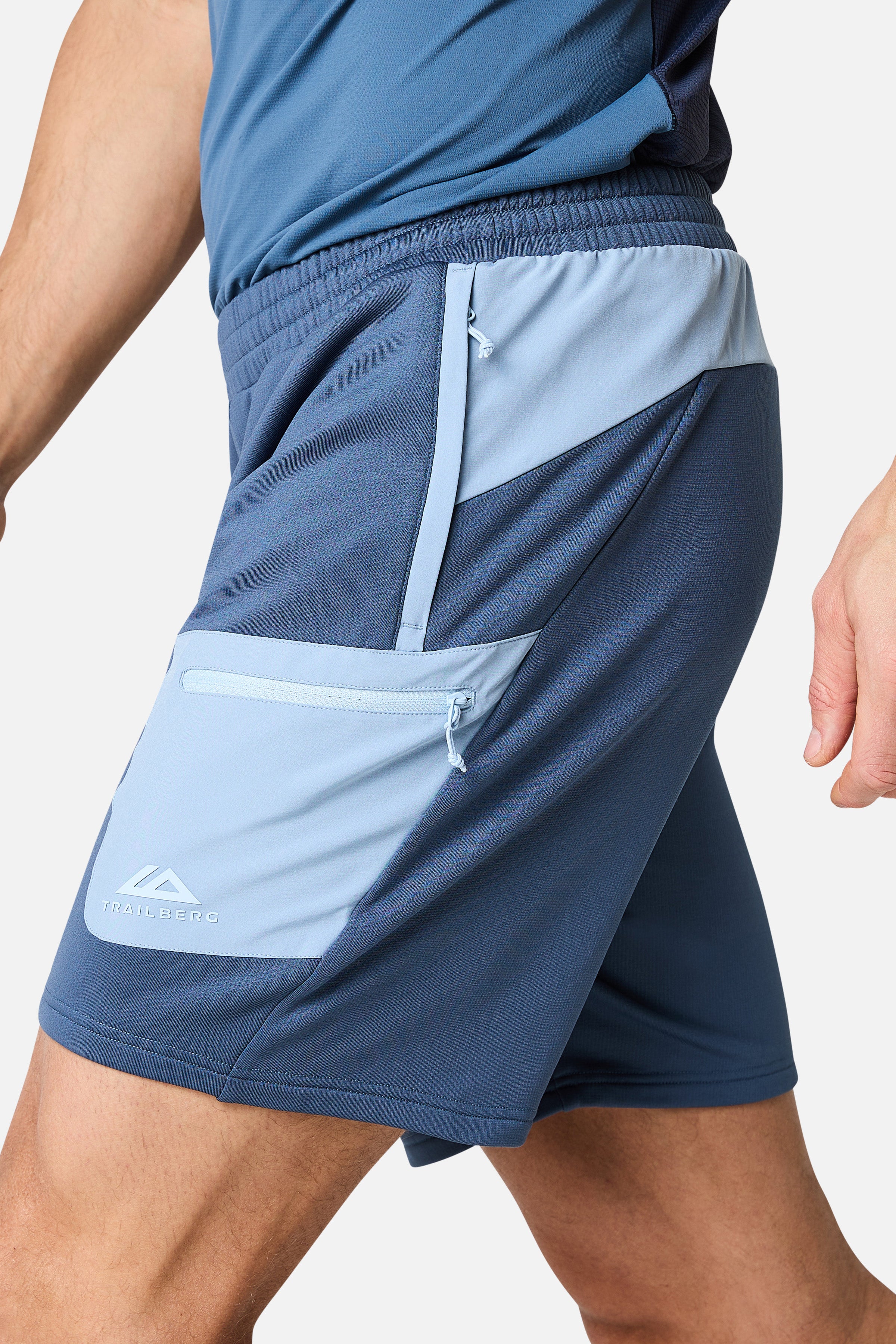 Vale Gridded Fleece Twinset - Breeze/Skylar