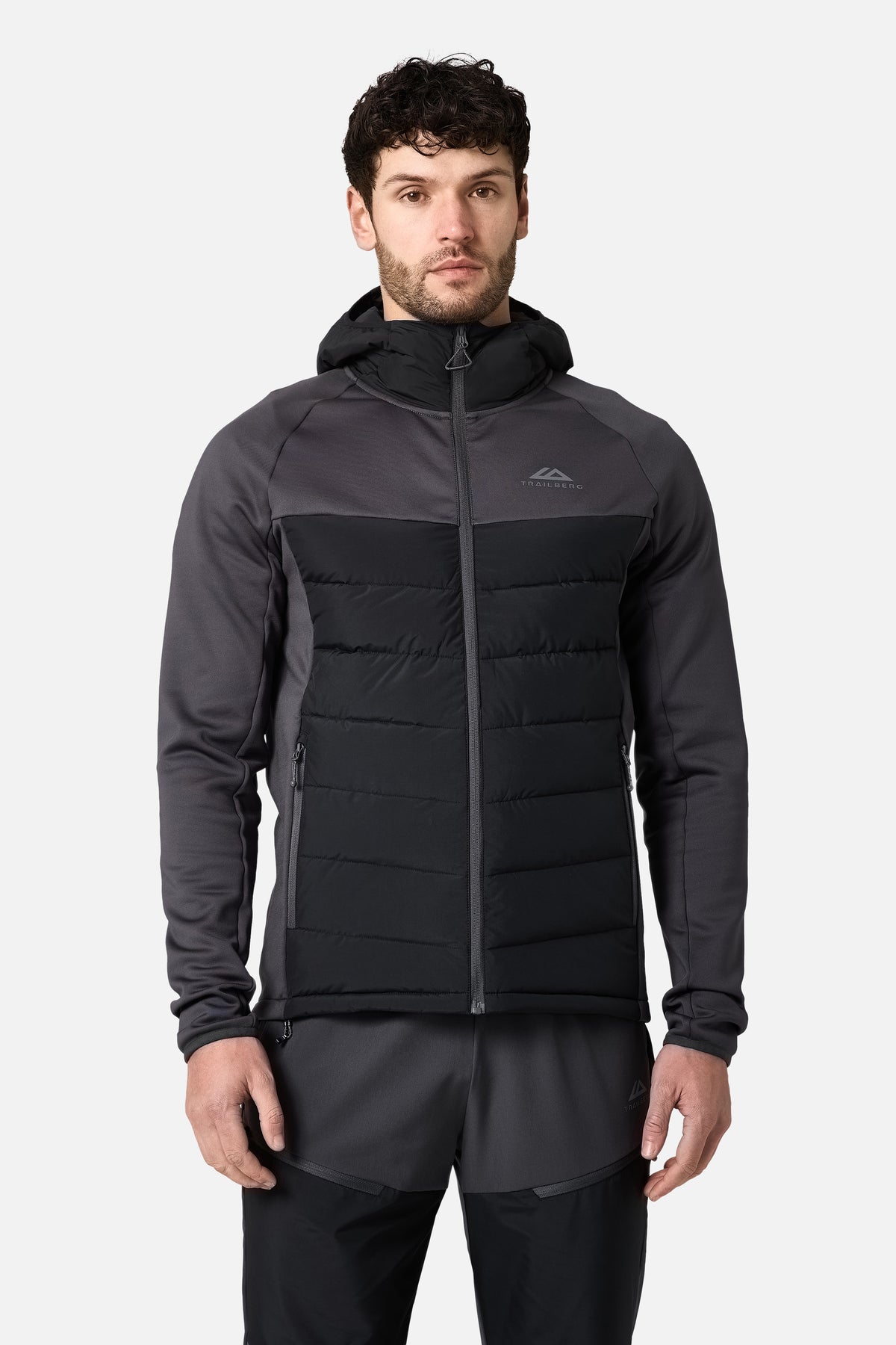 Rhine Winterised Hybrid Hood Volcano Grey Black