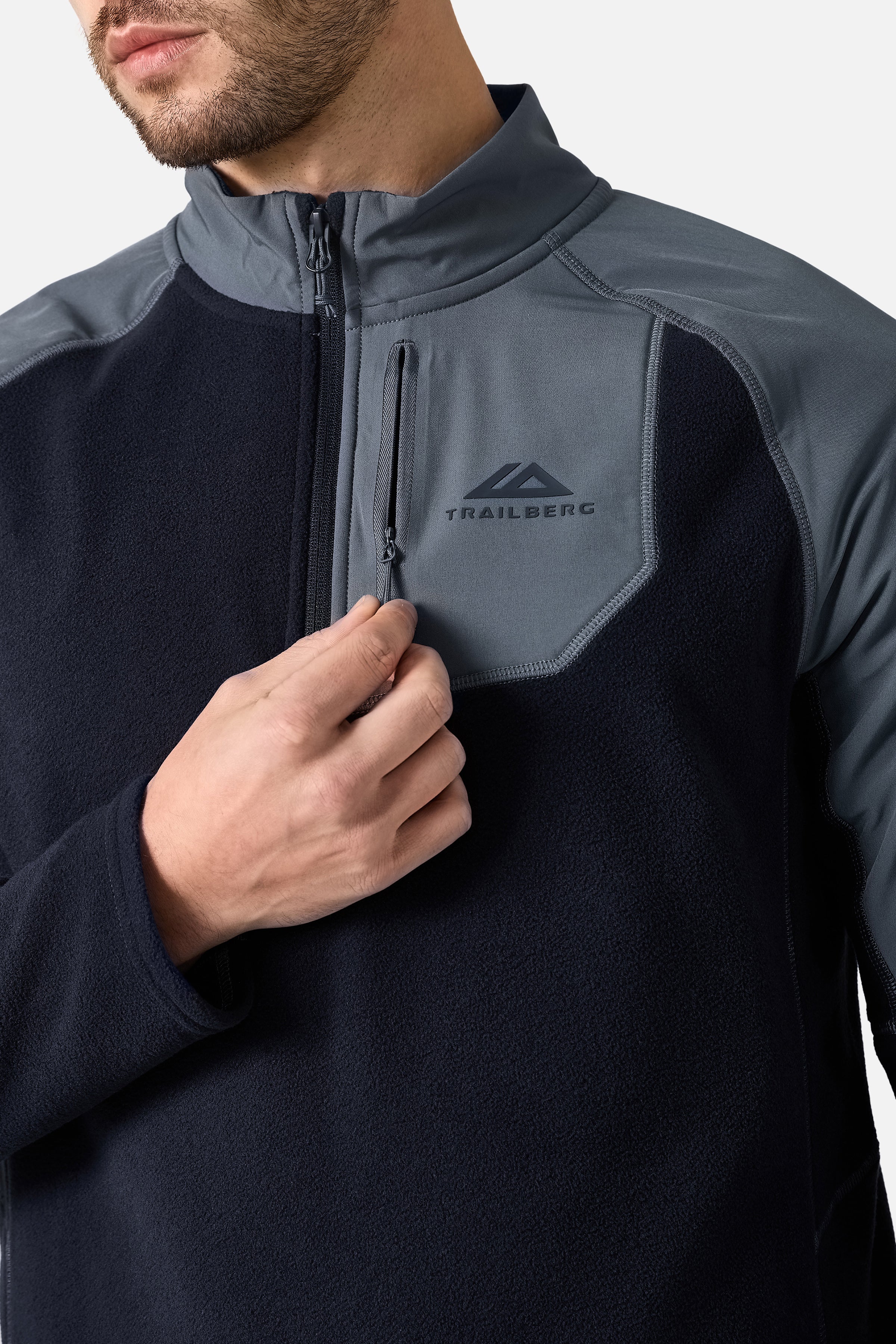 Sierra 1/4 Zip - Deep Ocean/Storm Grey