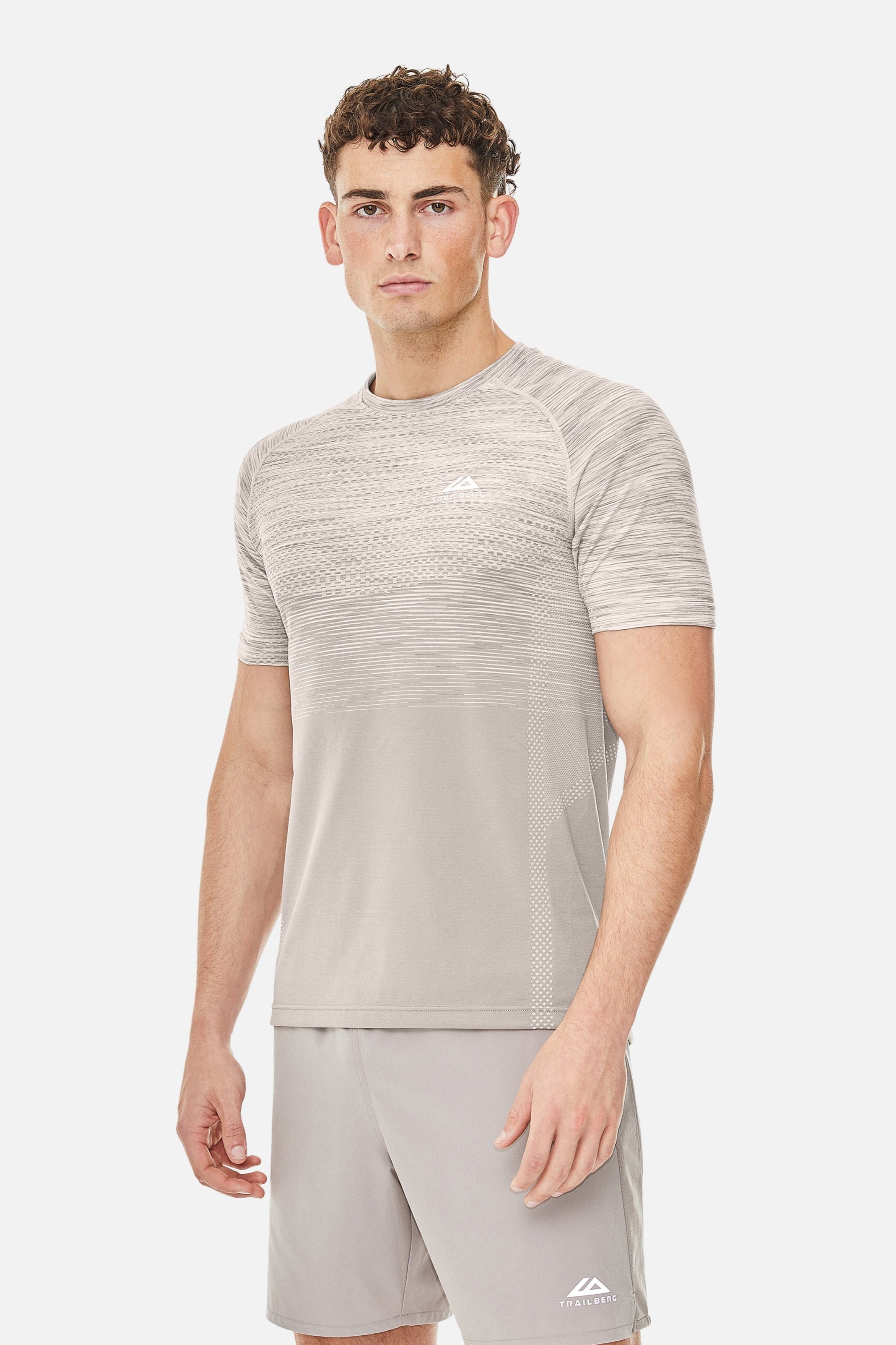 Apex Seamless Tee - Pale Taupe/Fossil Brown/Desert Sand/Earth Stone