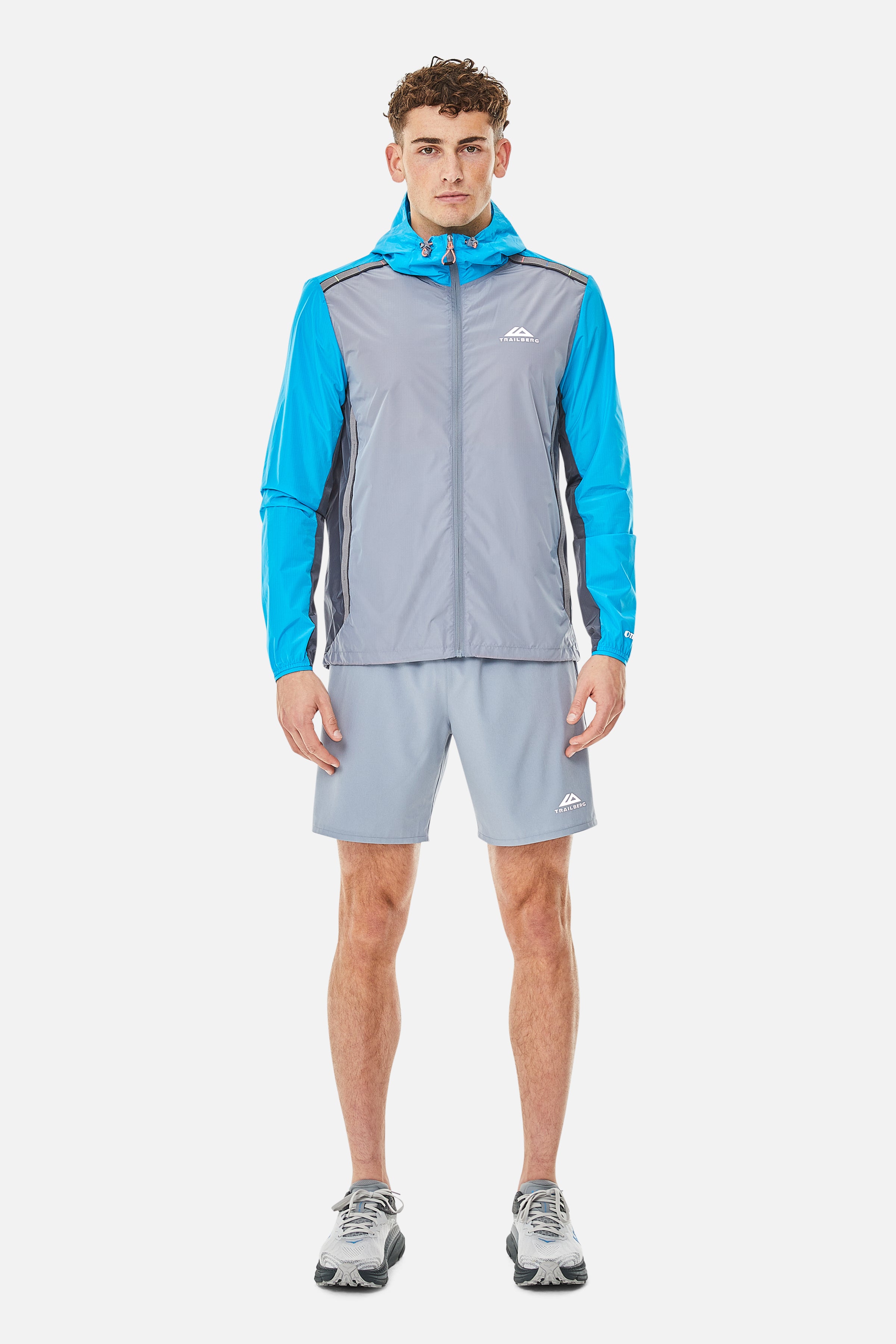 Triathlon SS25 Windbreaker - Cloud Haze/Storm Grey/Aqua Wave
