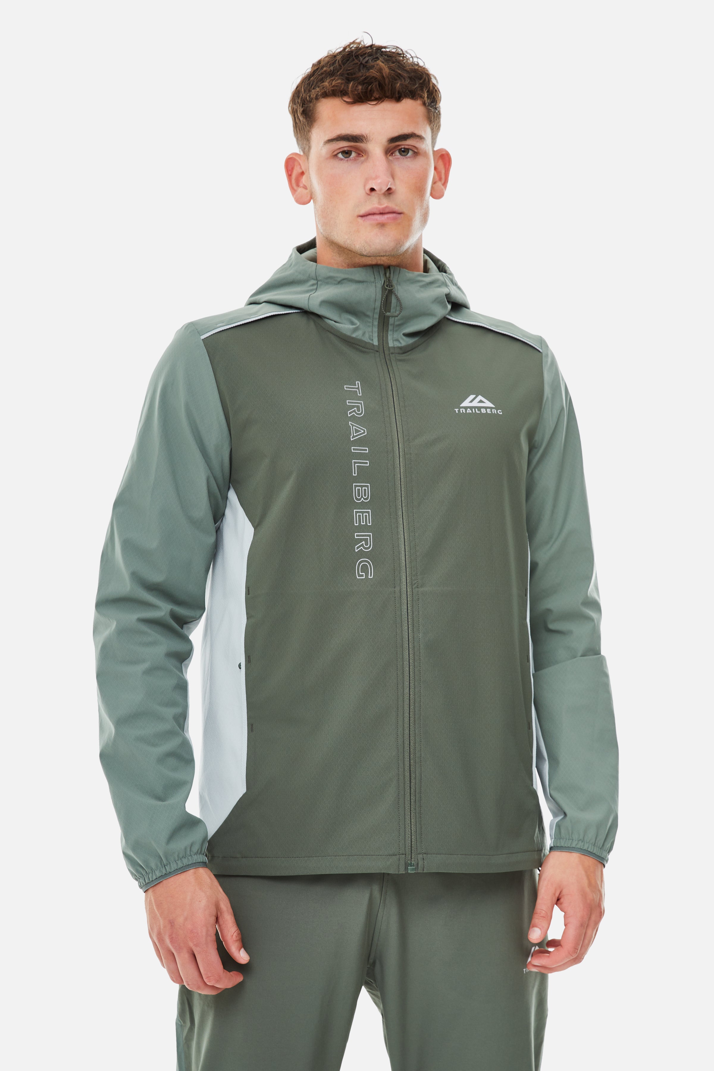 AW25 Triathlon Tracksuit - Pine Dust/Dark Fern