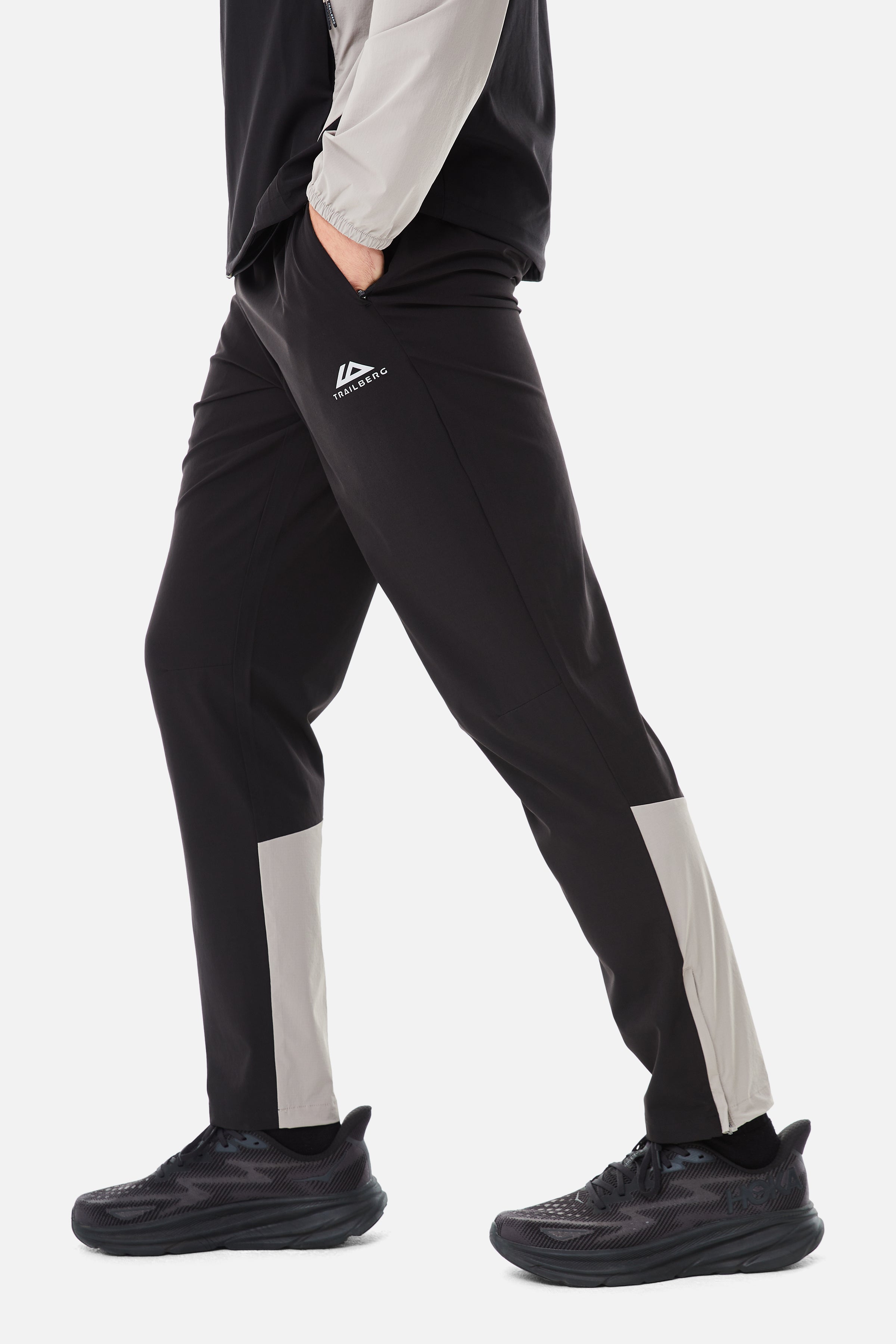 Focus Pant  - Black/Pale Taupe