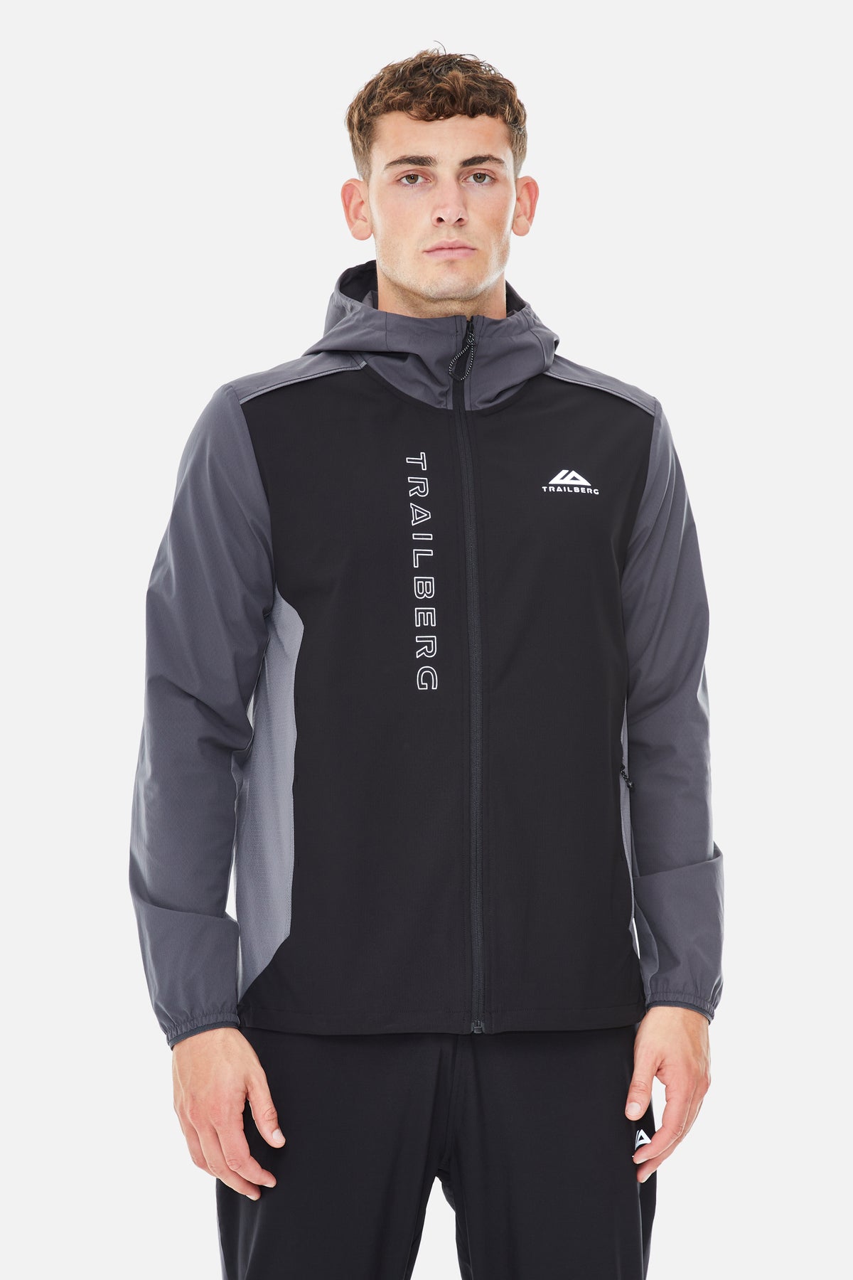 AW25 Triathlon Windbreaker Black Volcano Grey Urban