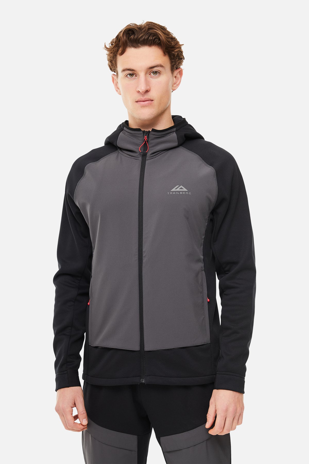 Glacier Fleece Hood Black Grey