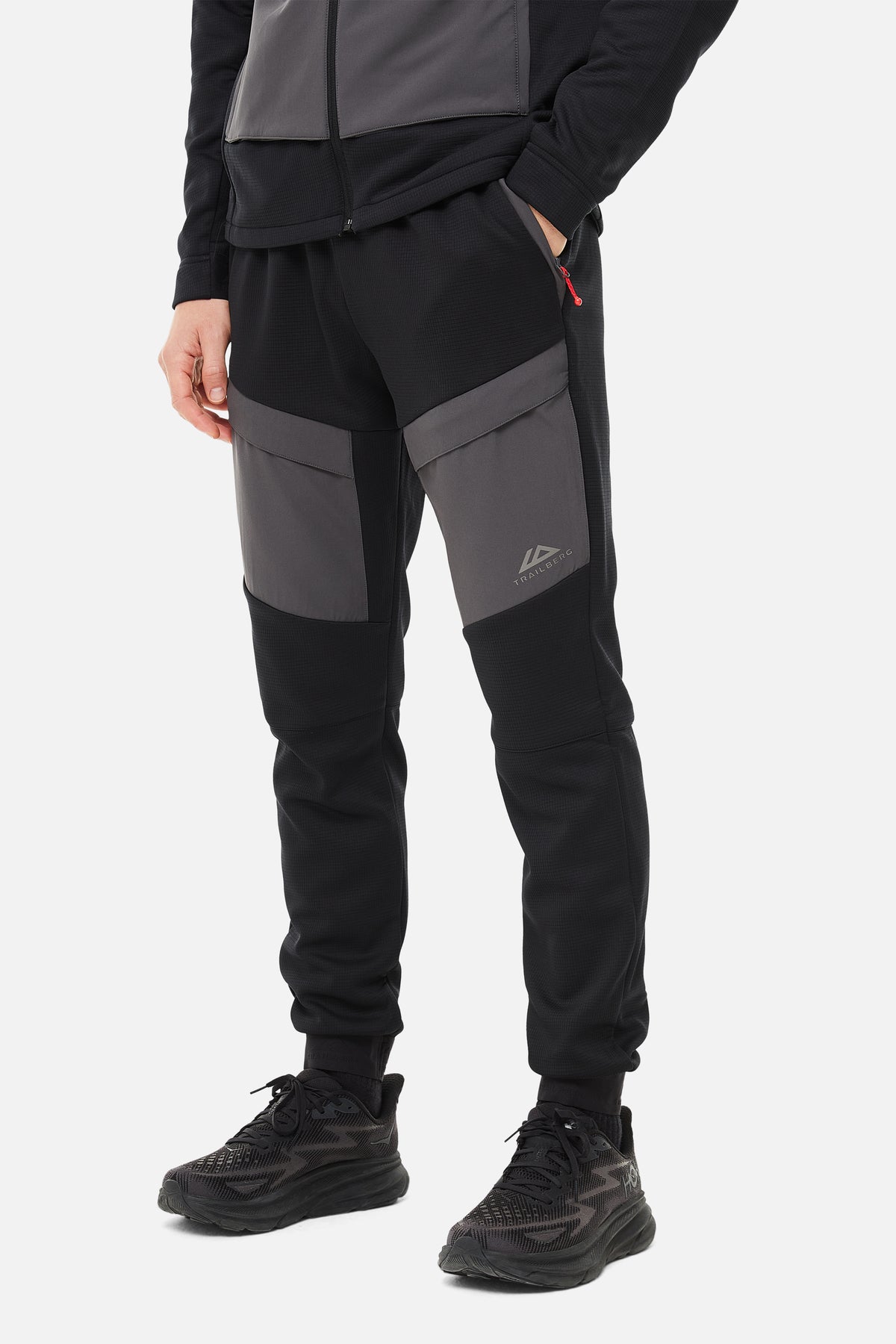 Glacier Fleece Pant Black Grey