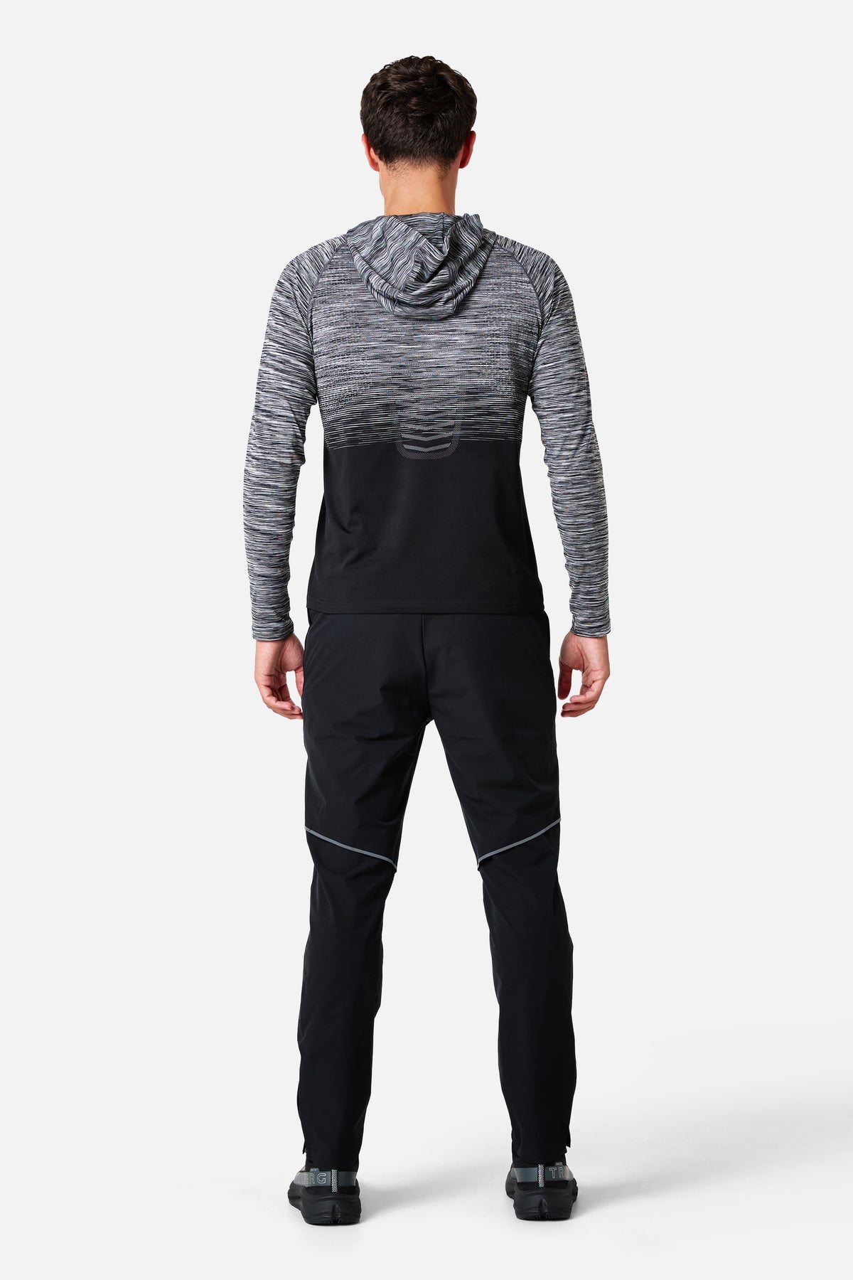 Arc Seamless Velocity Hood Tracksuit - Black/Moon Grey