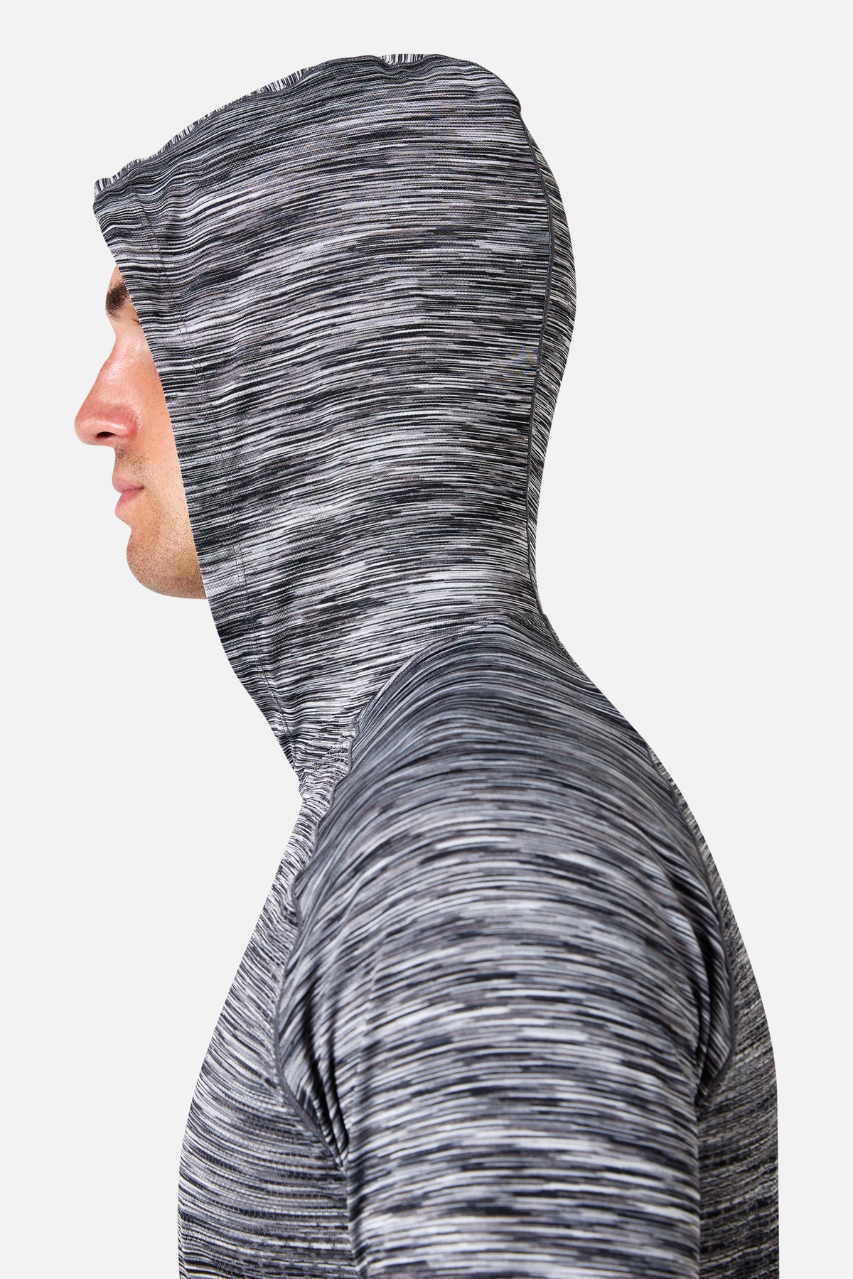 Arc Seamless Horizon Hood Tracksuit - Black/Moon Grey