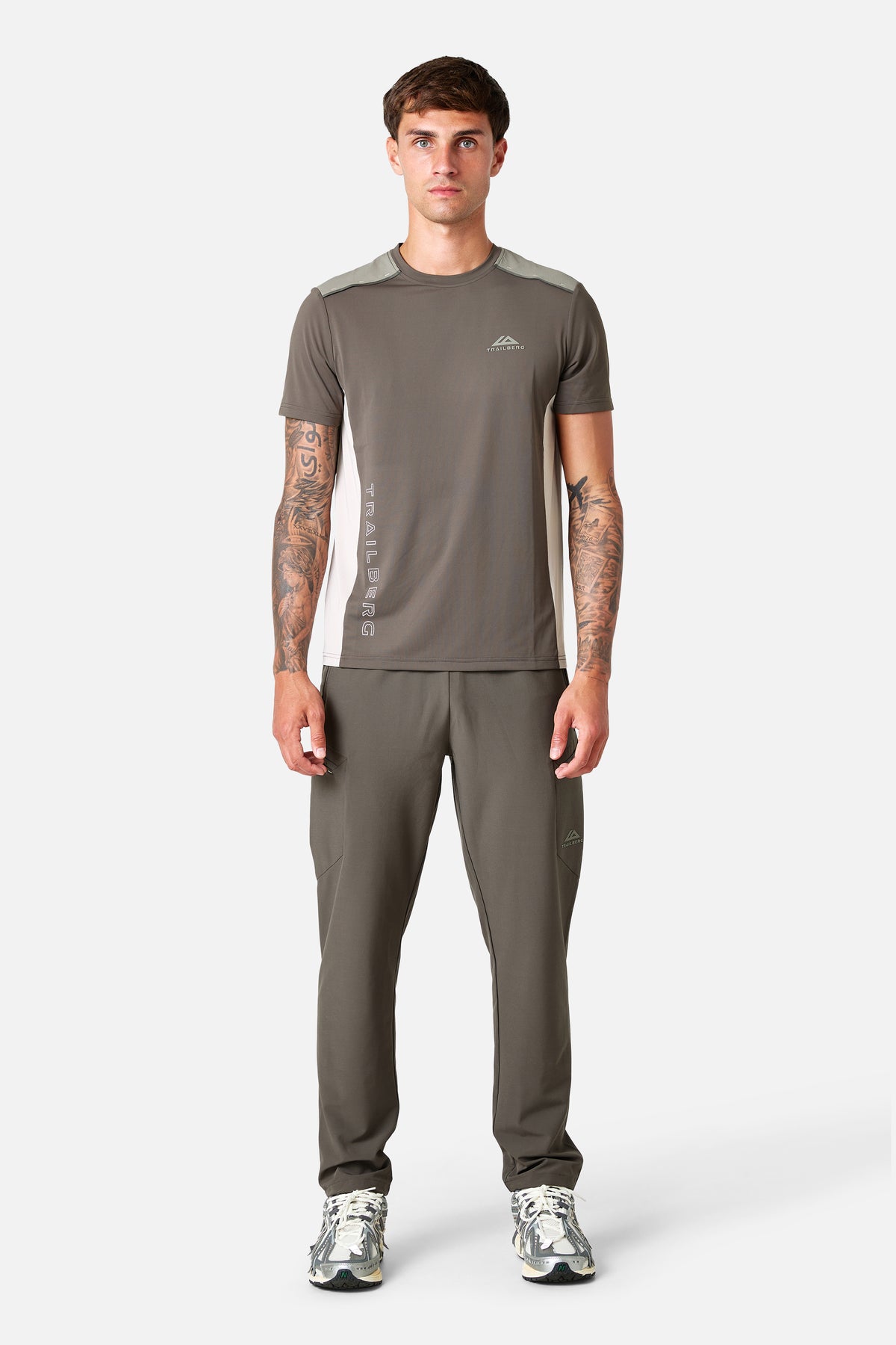Triathlon Ultra Tee  - Mineral/Mocha/Deep Stone