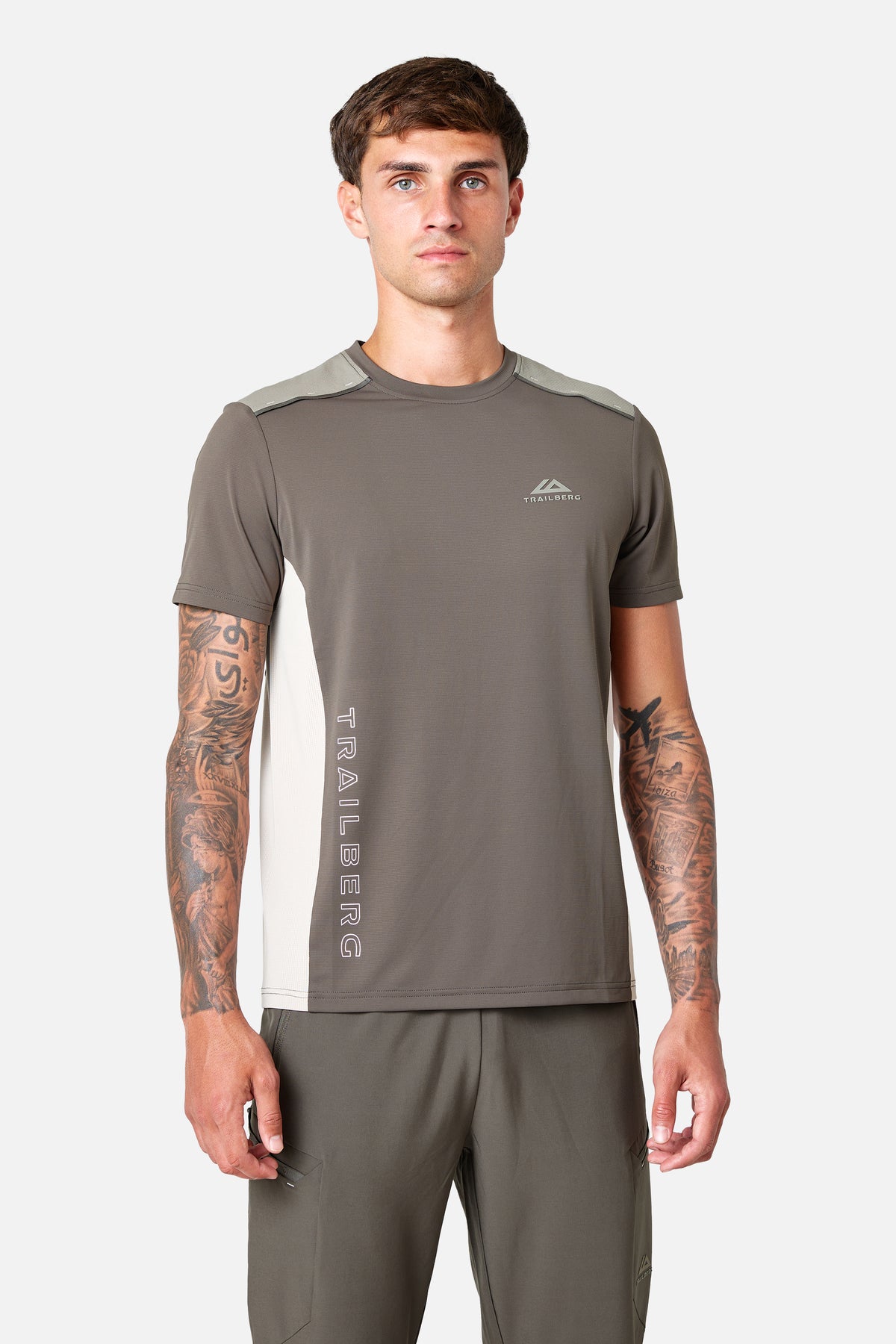 Triathlon Ultra Tee  - Mineral/Mocha/Deep Stone