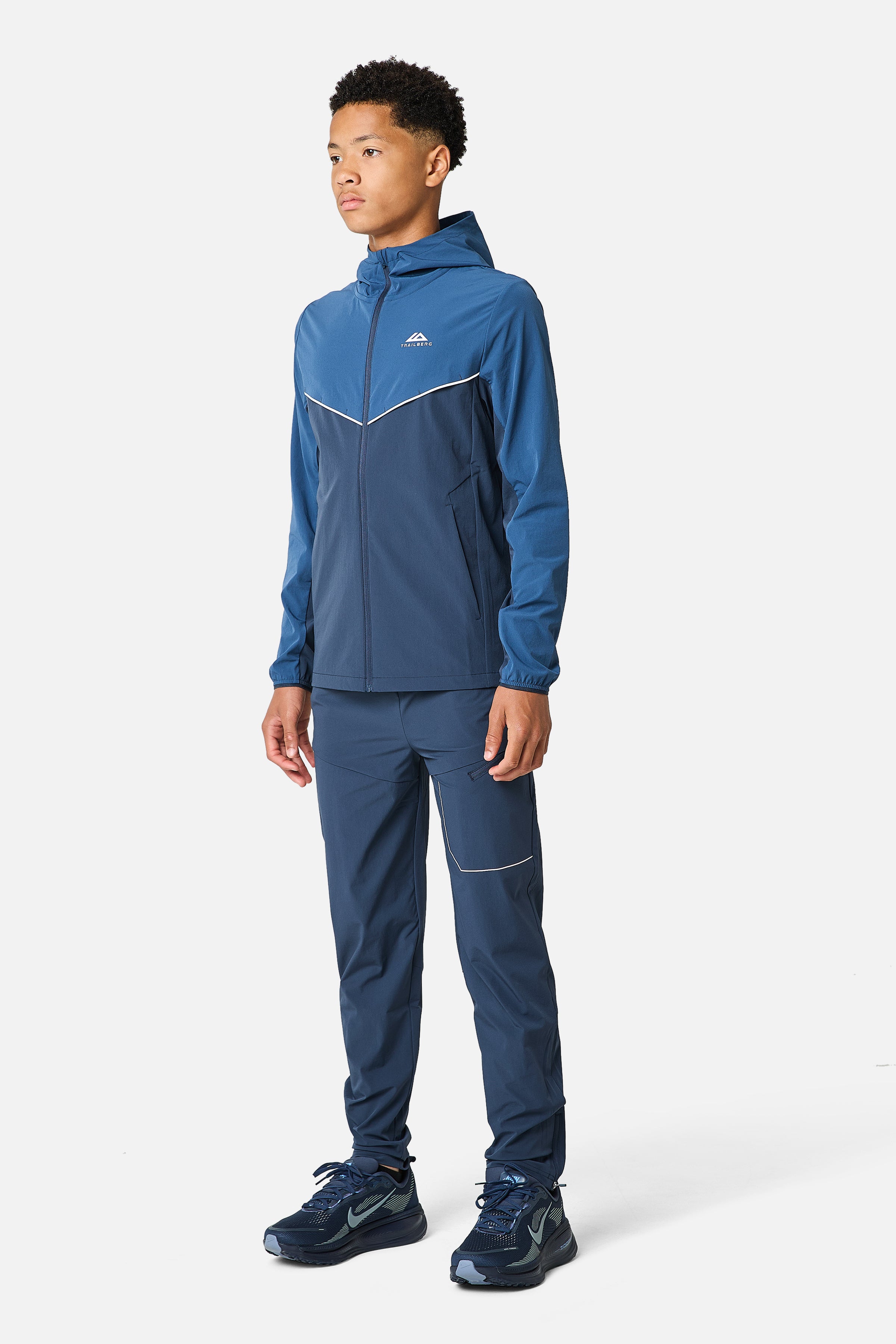 Boys Zion 2.0 Tracksuit - Storm Blue/Midnight Blue