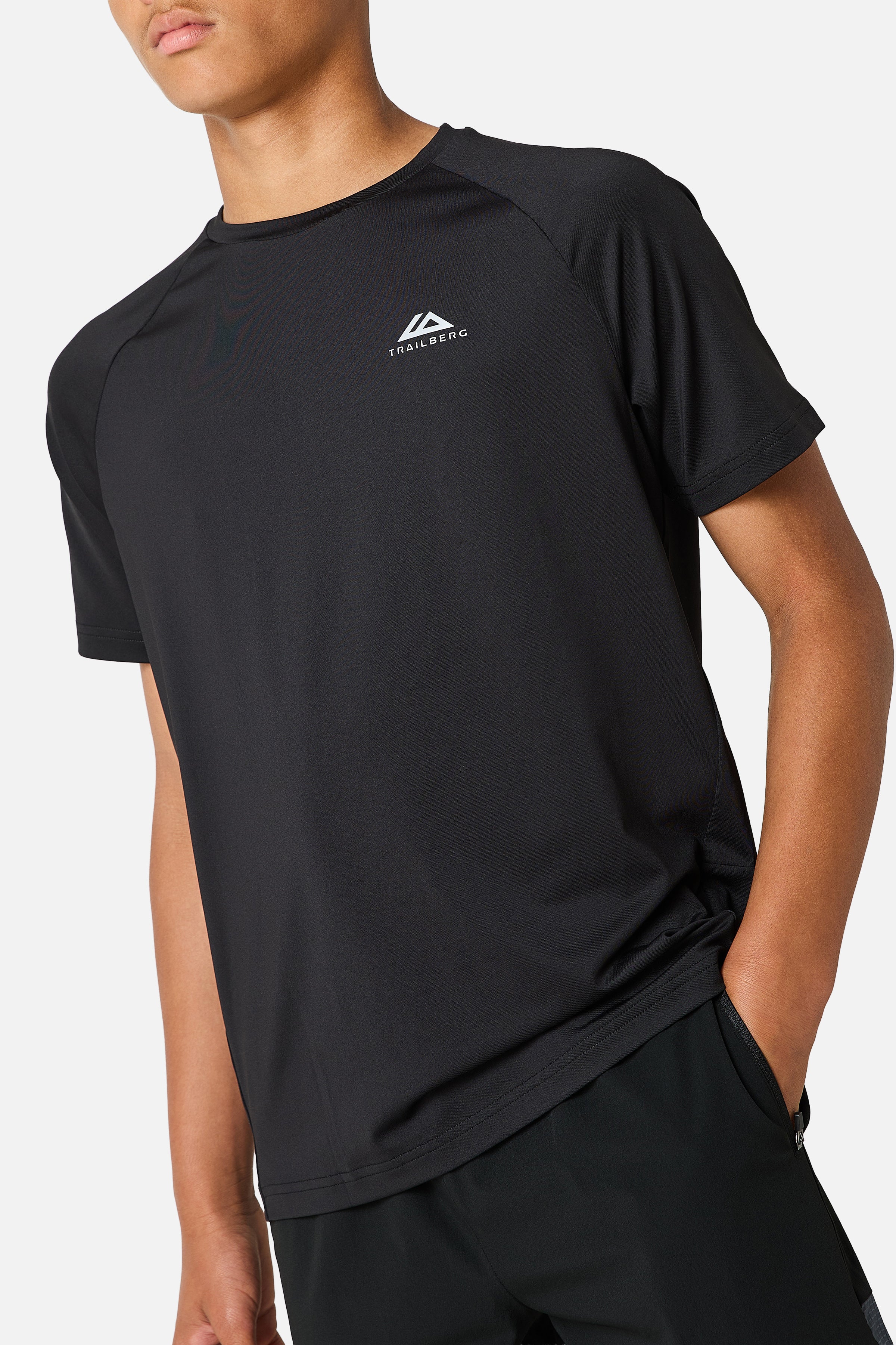 Boys Rapid Grid Twinset - Black/Graphite Grey