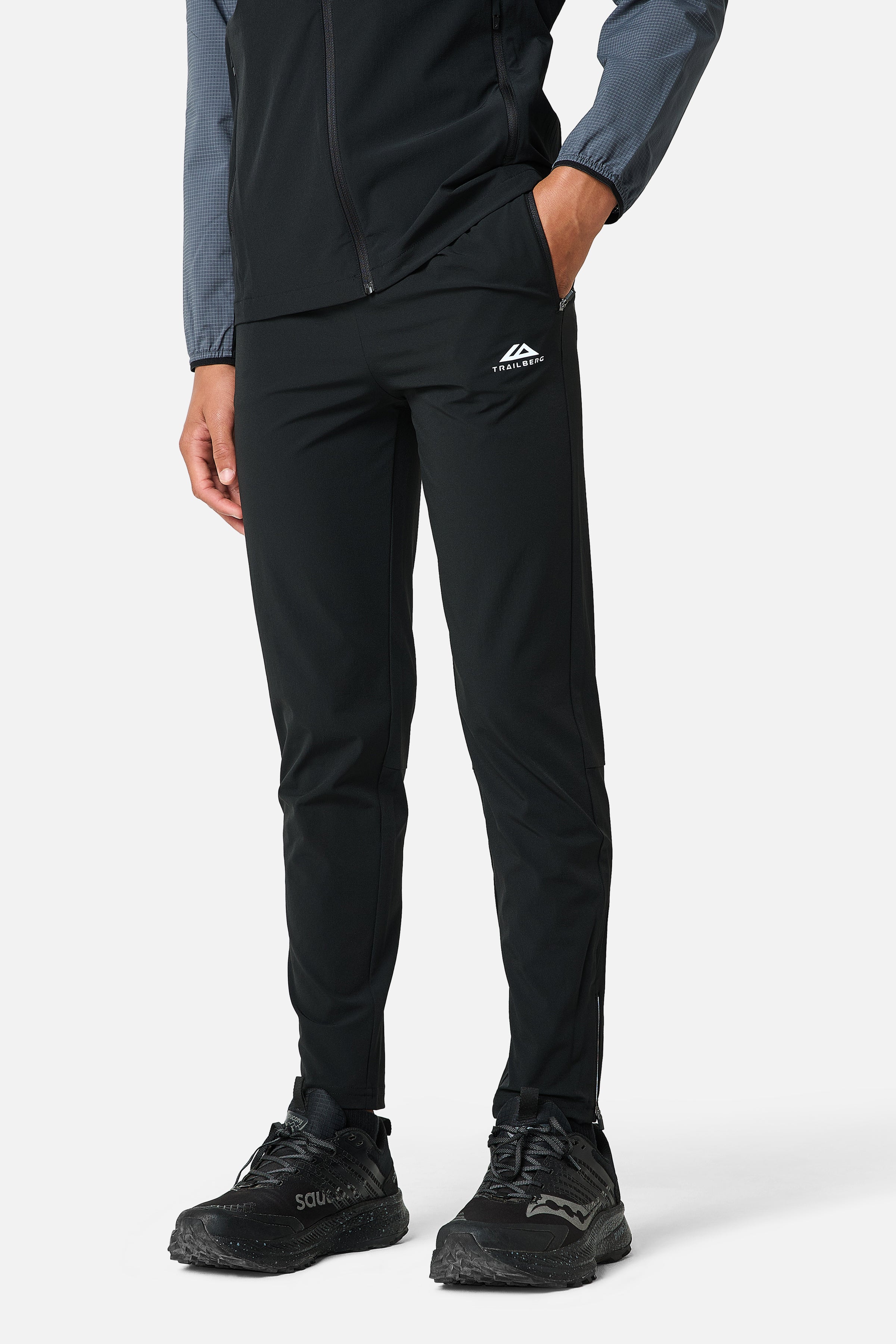 Boys Rapid Grid 2.0 Tracksuit - Black/Graphite Grey