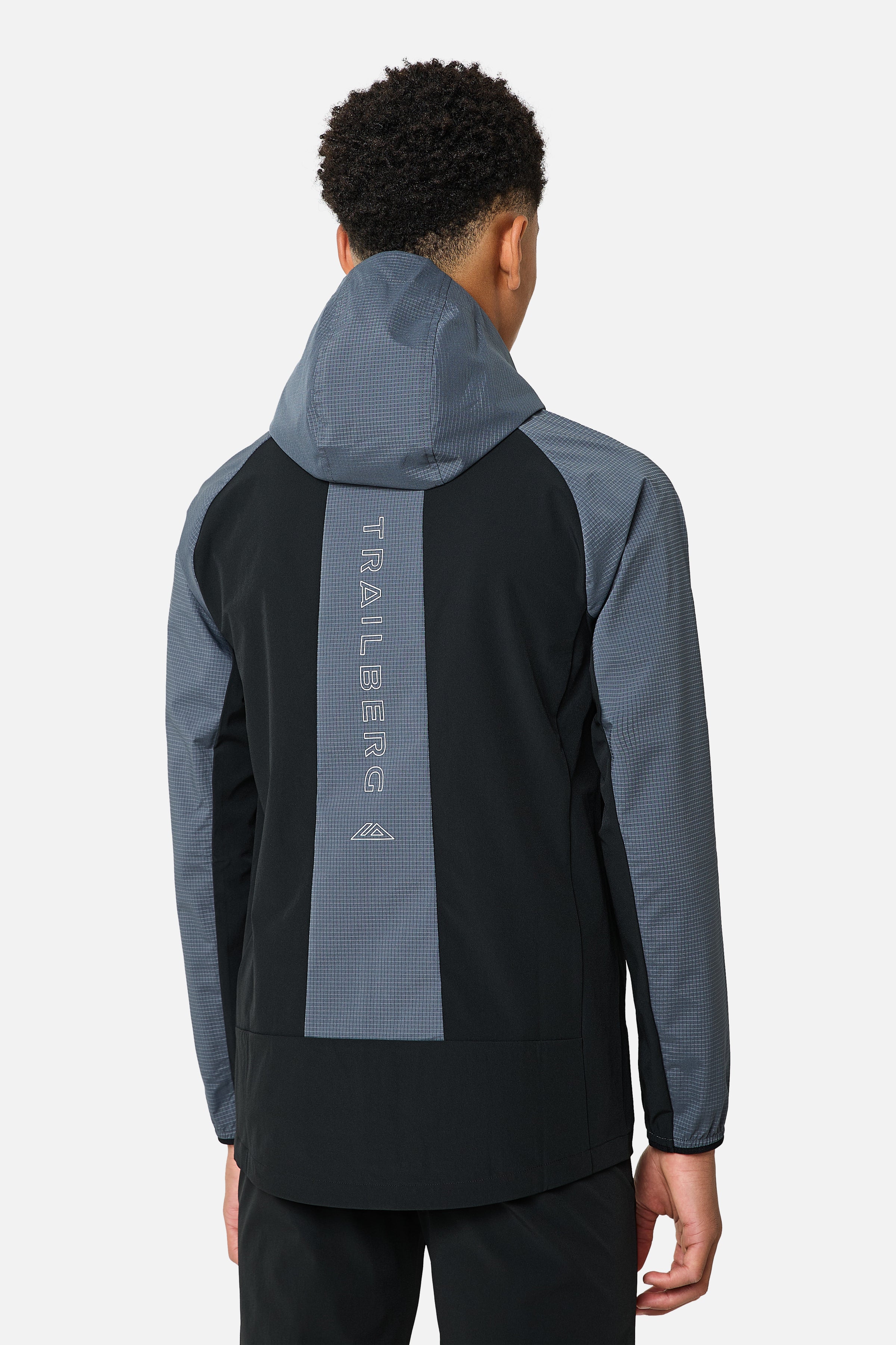 Boys Rapid Grid 2.0 Windbreaker - Black/Graphite Grey
