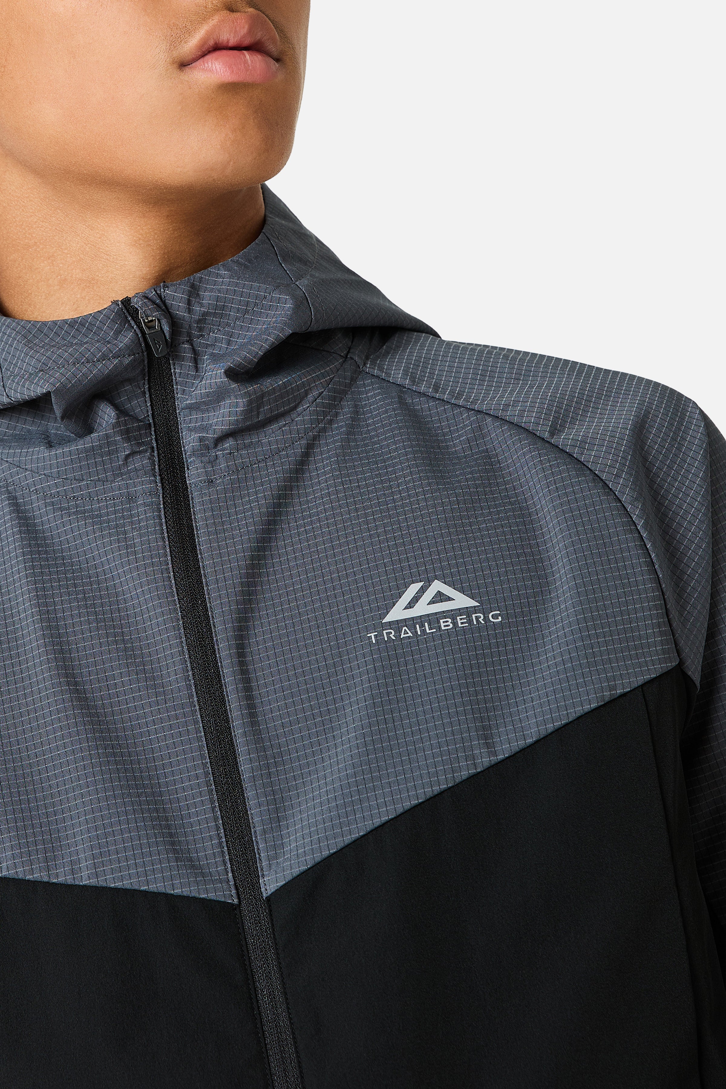 Boys Rapid Grid 2.0 Windbreaker - Black/Graphite Grey