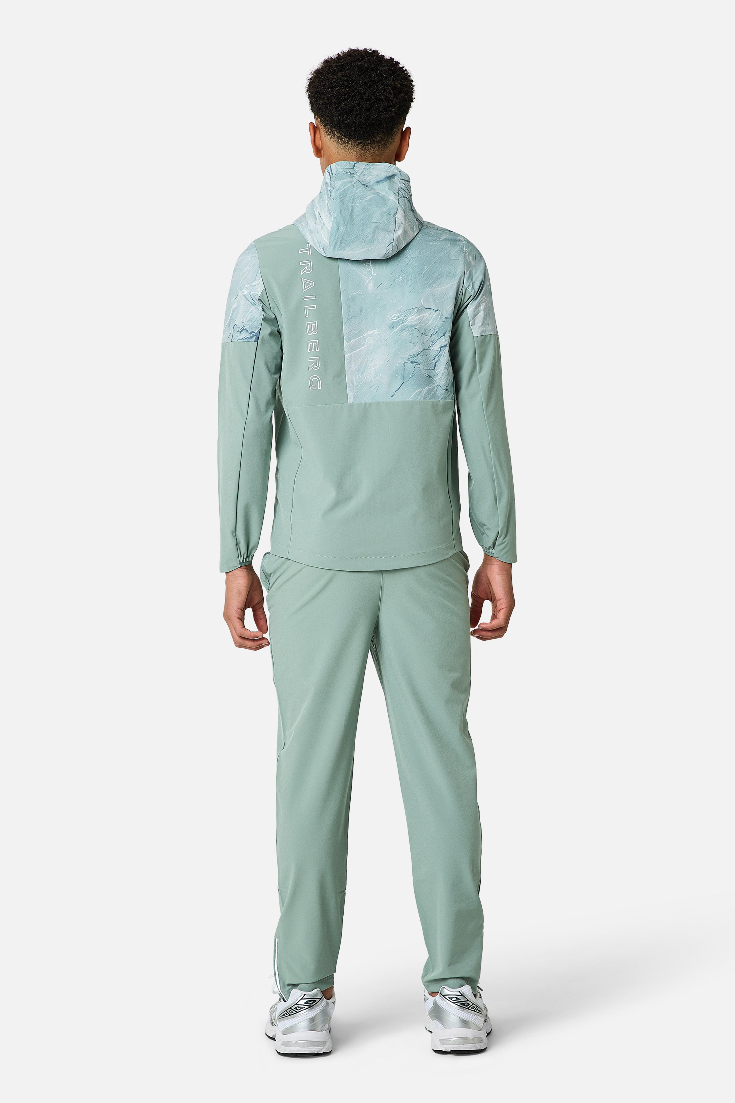 Boys Slate Tracksuit - Willow Green/Tide Mist