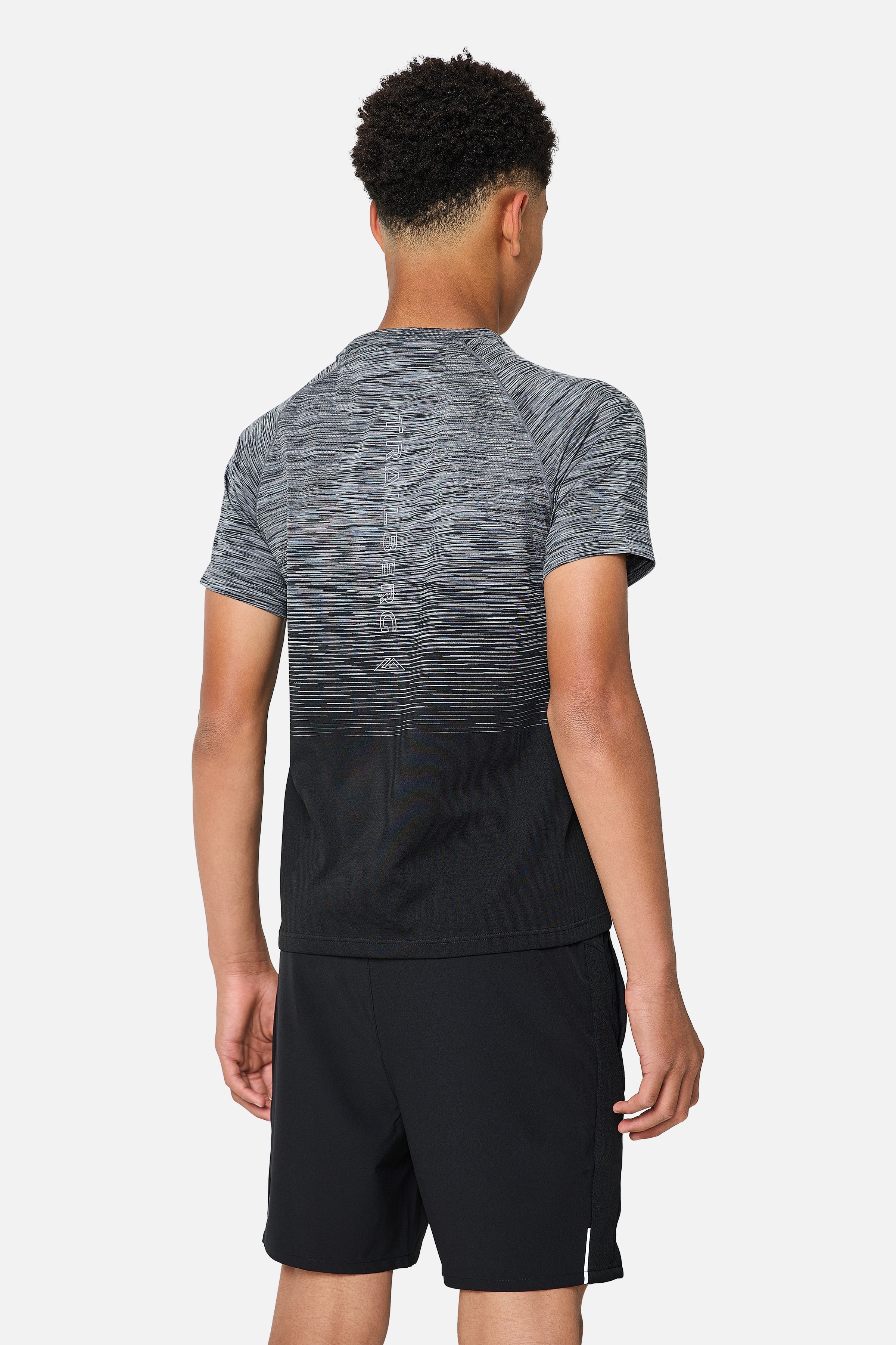 Boys Aero Seamless Essentials Twinset - Black/Graphite Grey