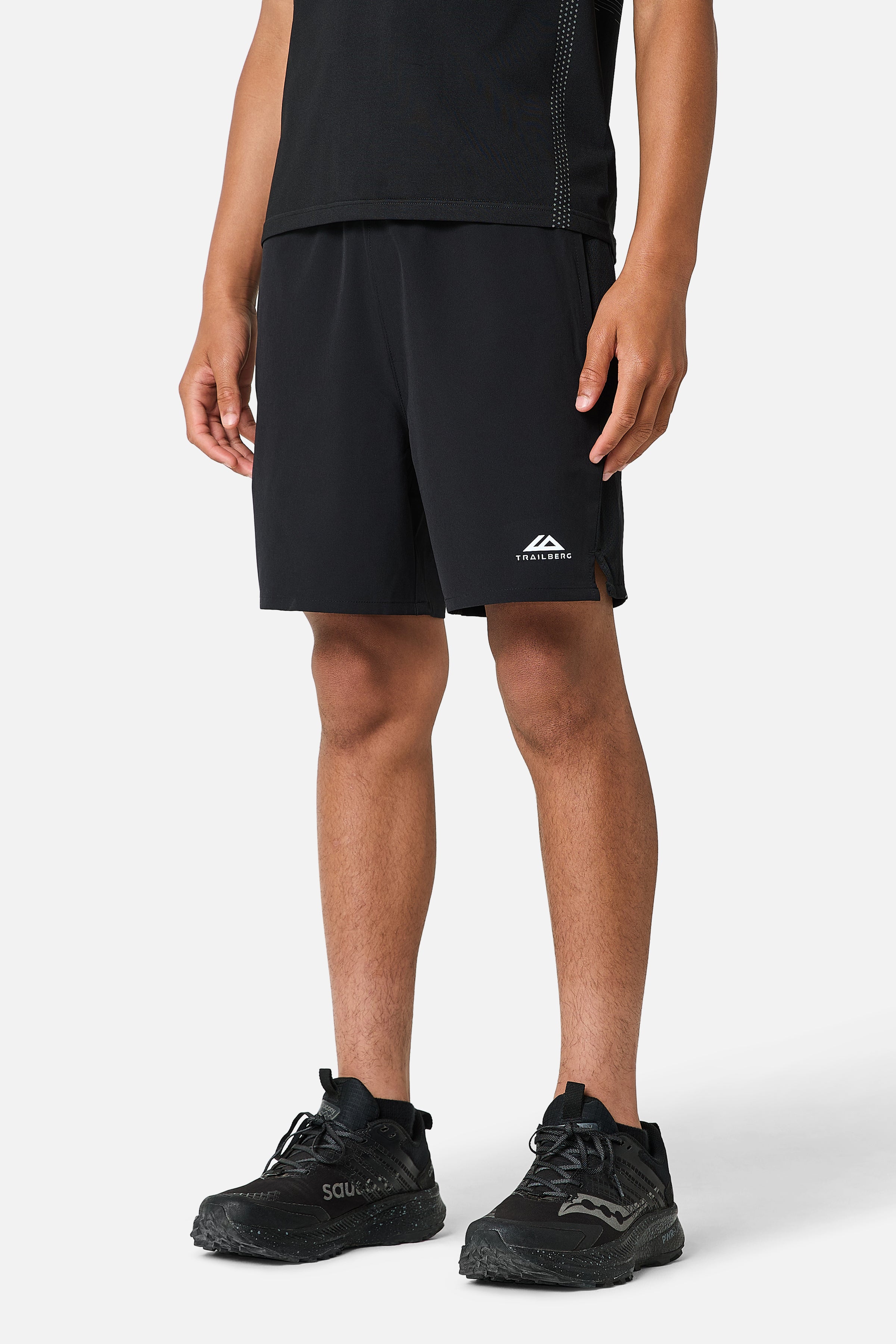 Boys Aero Seamless Essentials Twinset - Black/Graphite Grey