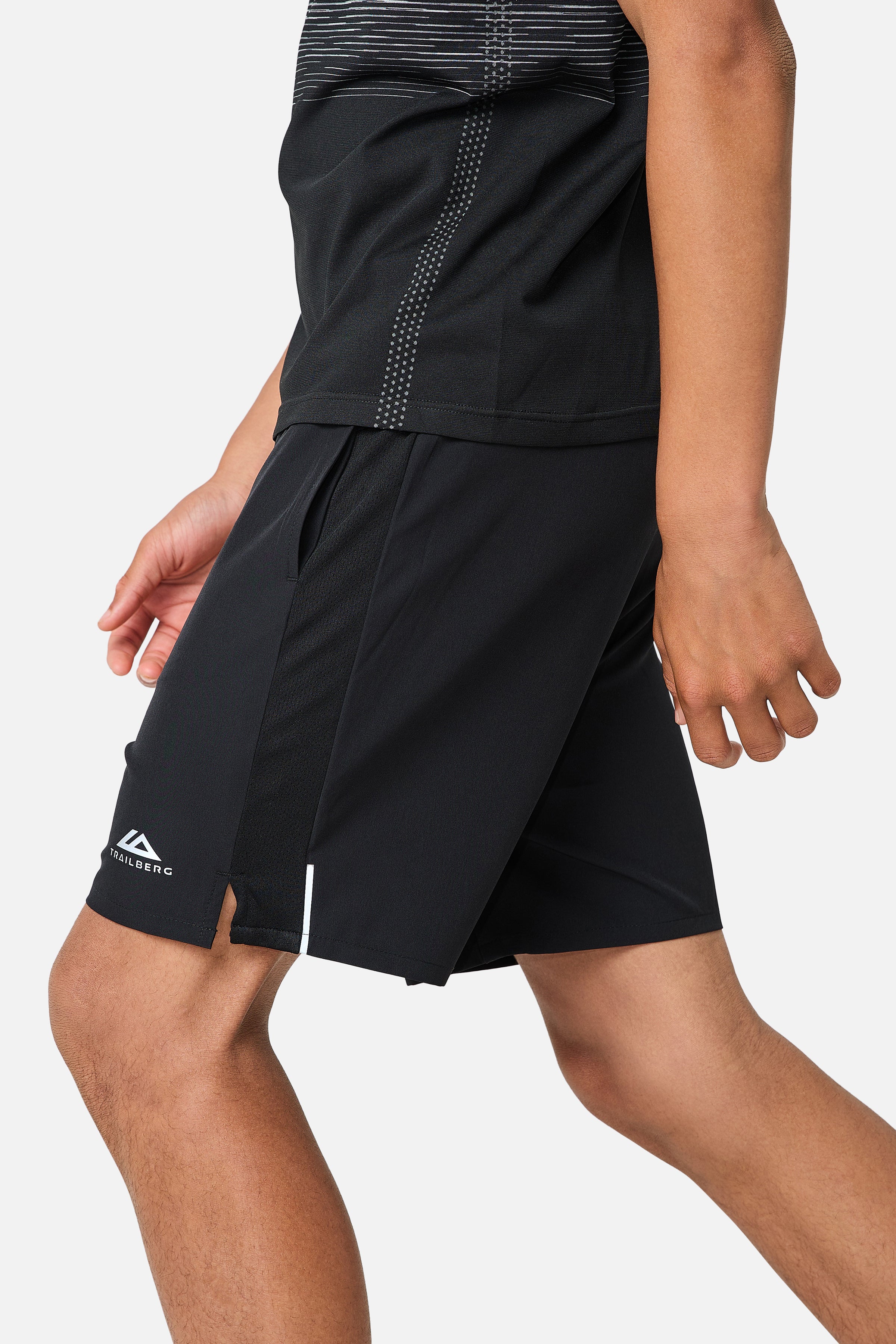 Boys Aero Seamless Essentials Twinset - Black/Graphite Grey