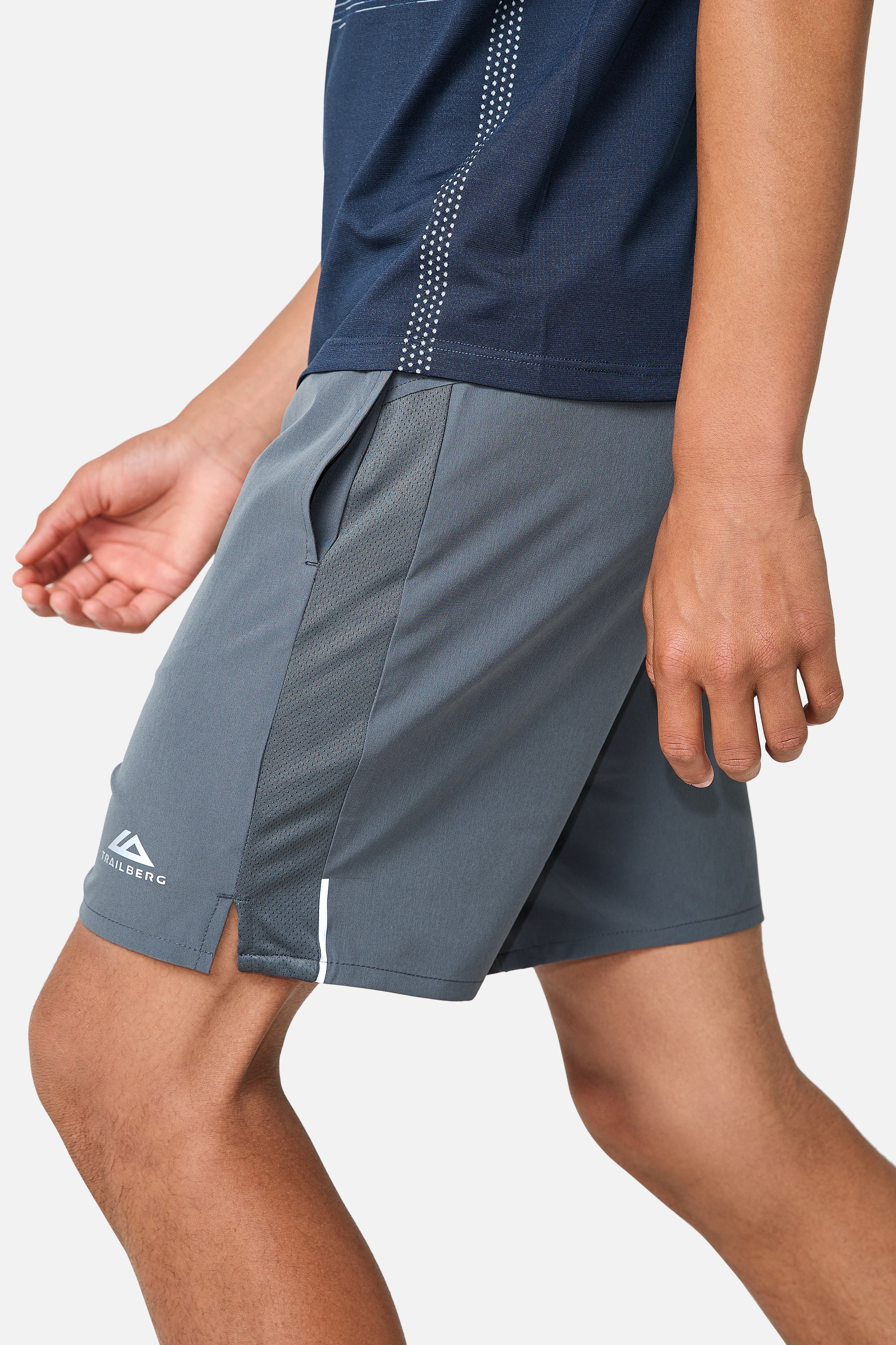Boys Aero Seamless Essentials Twinset - Storm Blue/Graphite Grey