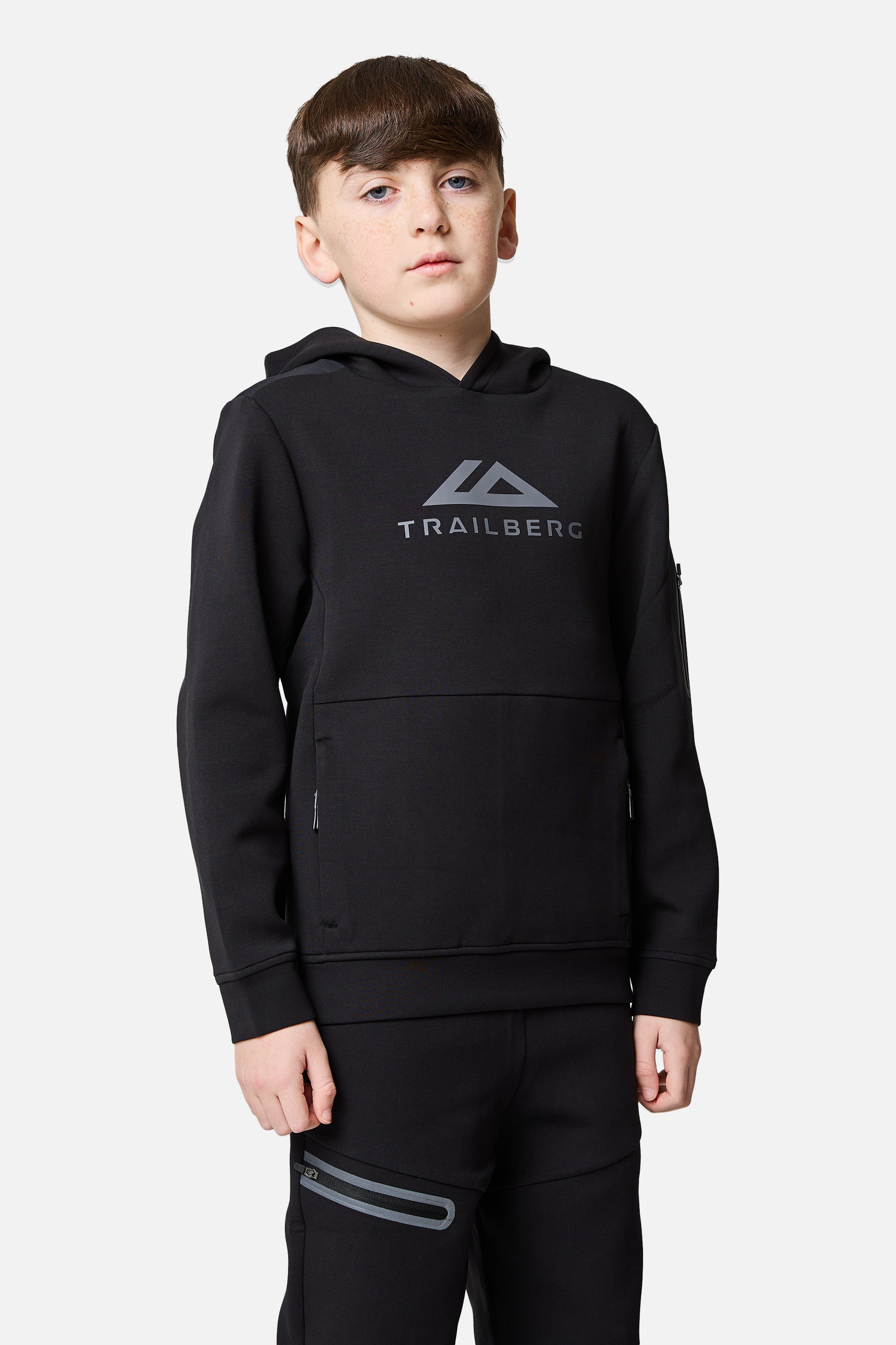 Boys Ignite Fleece Tracksuit - Black
