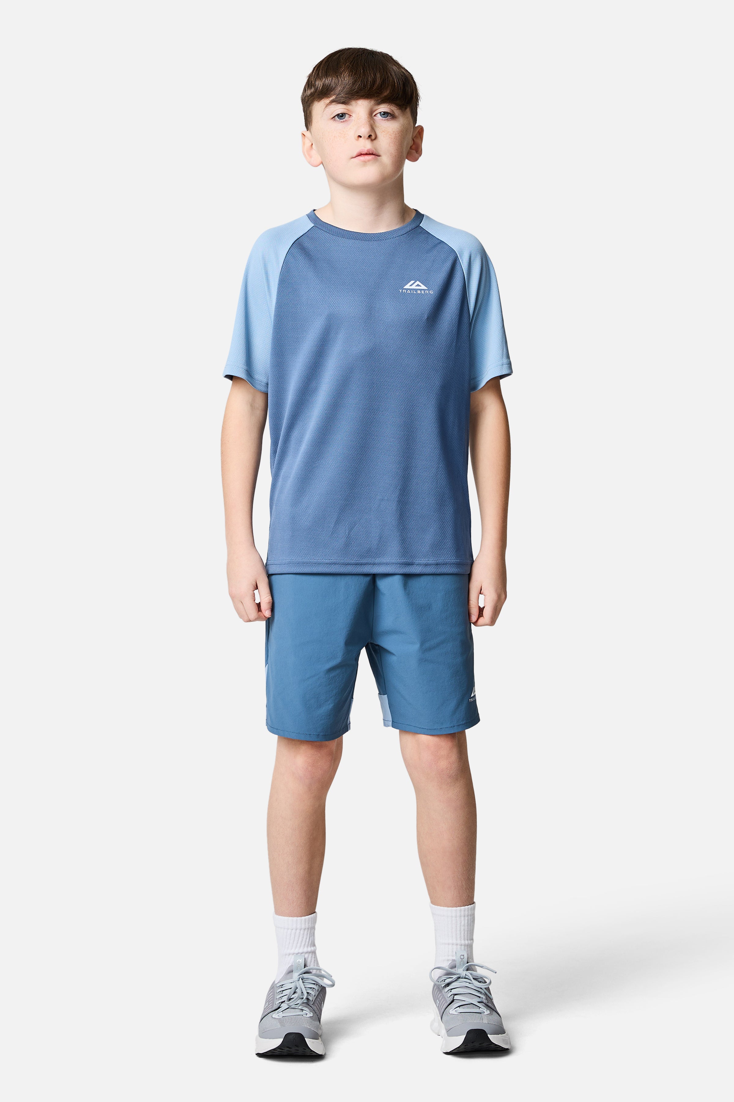 Boys Triathlon 3.0 Tee - Breeze / Washed Indigo