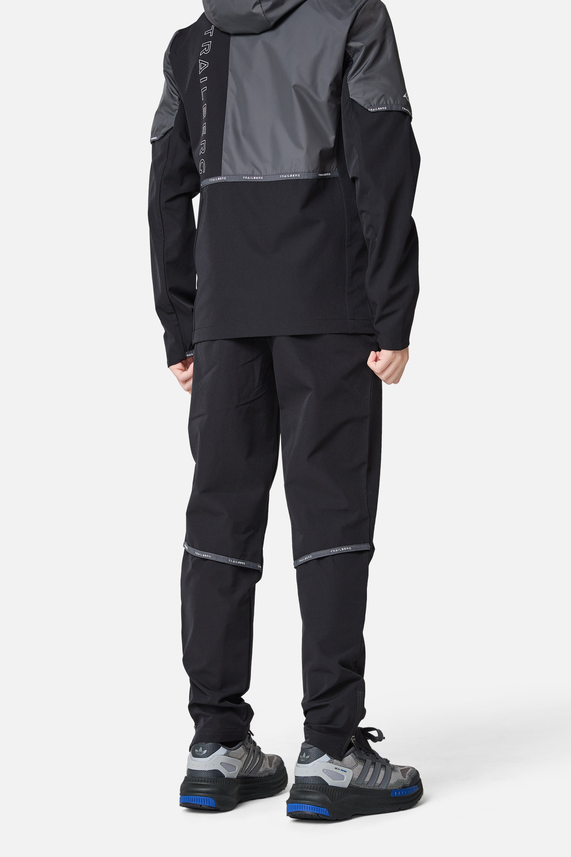 Boys Vertigo Tracksuit - Black/Volcano Grey