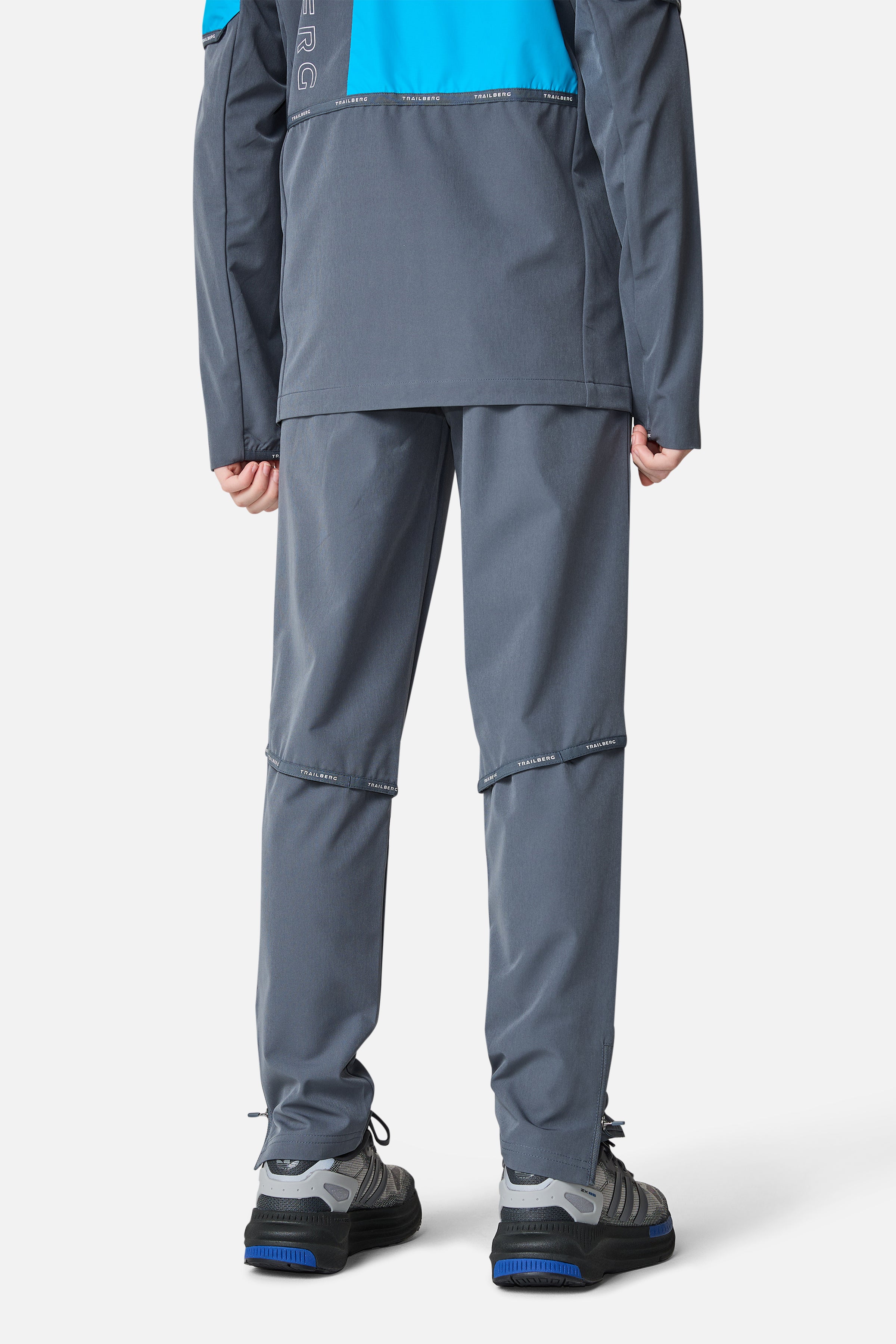 Boys Vertigo Tracksuit - Storm Grey/Mystic Ocean