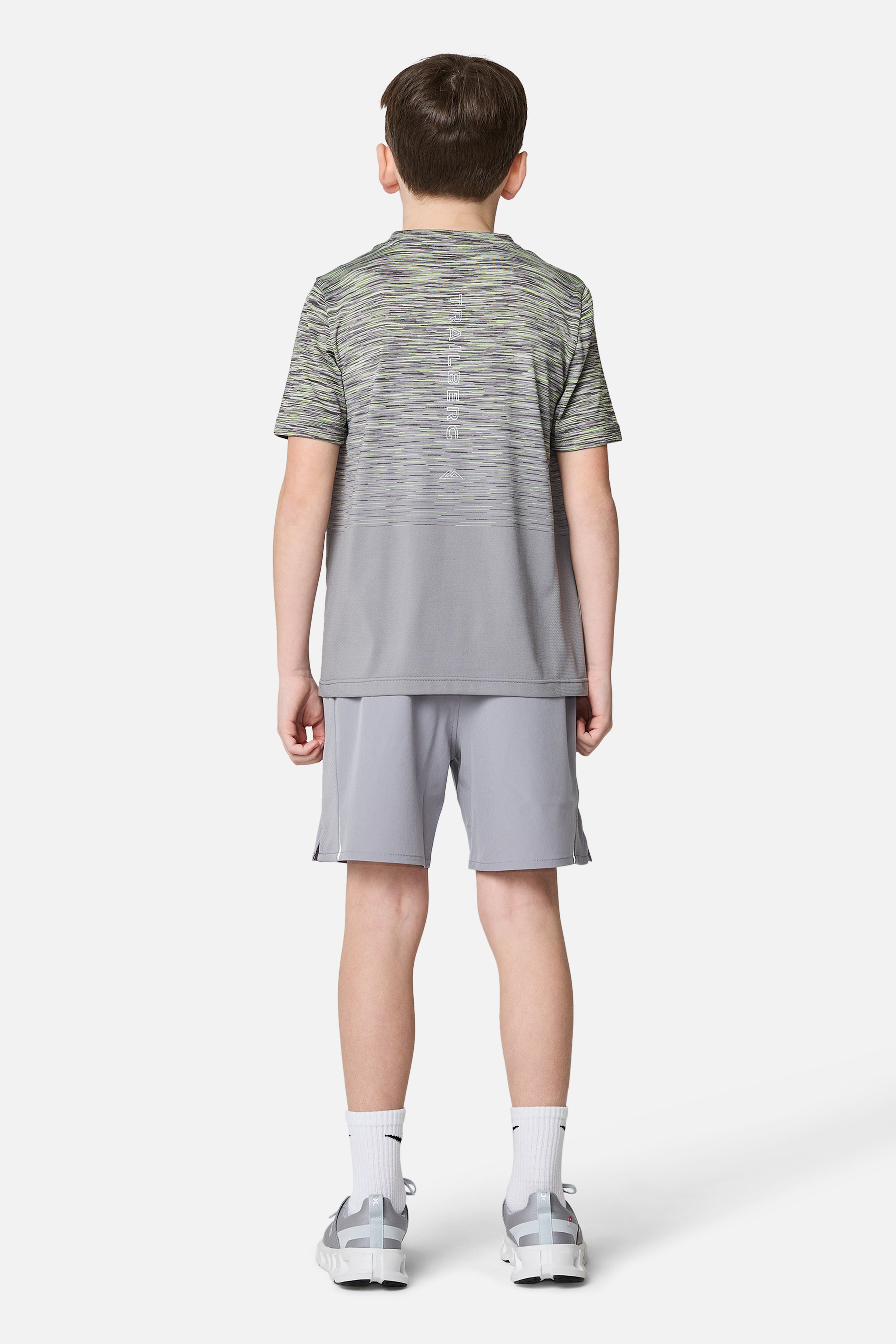 Boys Frequency Seamless Tee - Moon Grey/Iron Grey