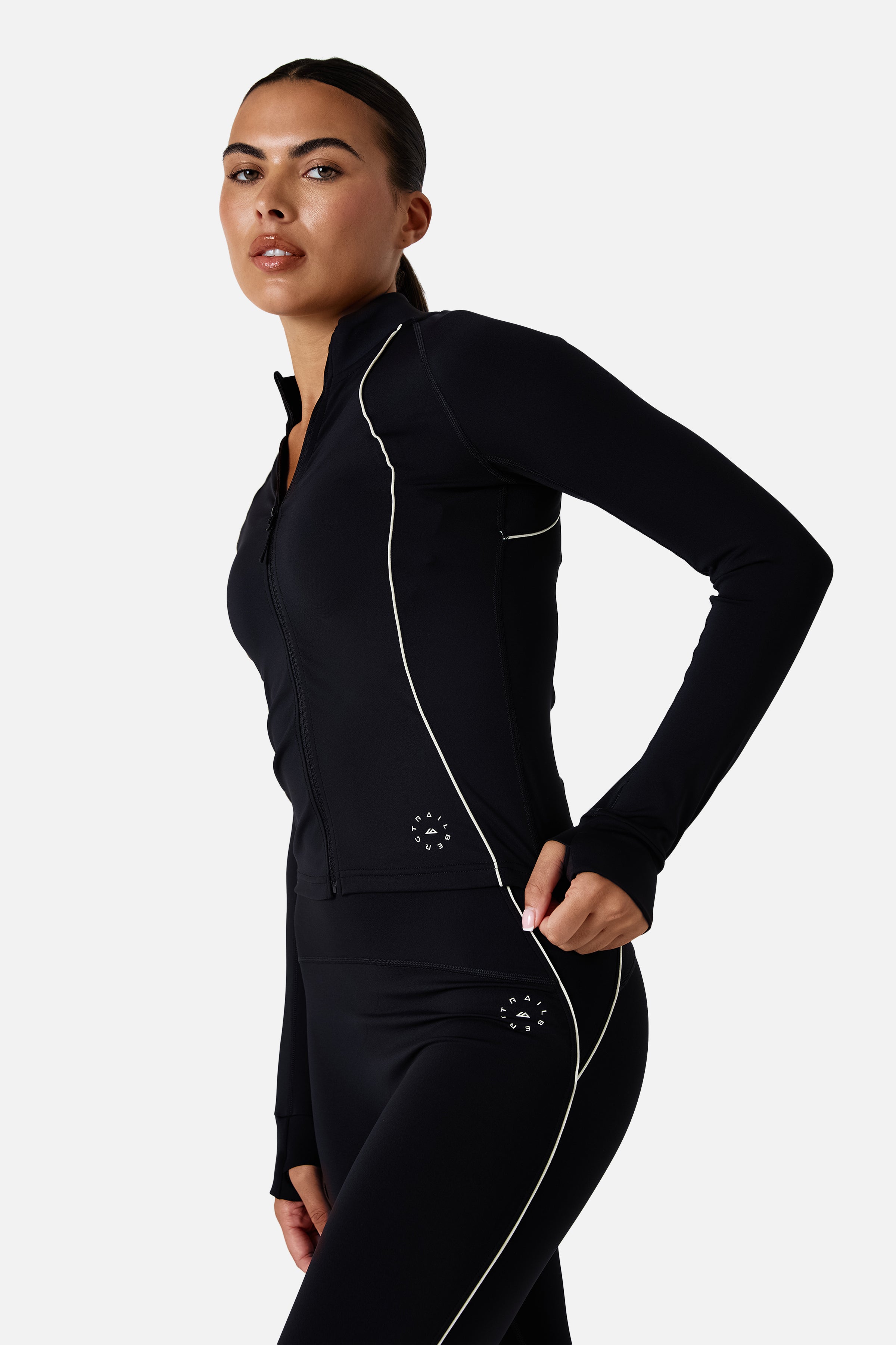 Womens Ignite Jacket Set - Black/Candlelight White