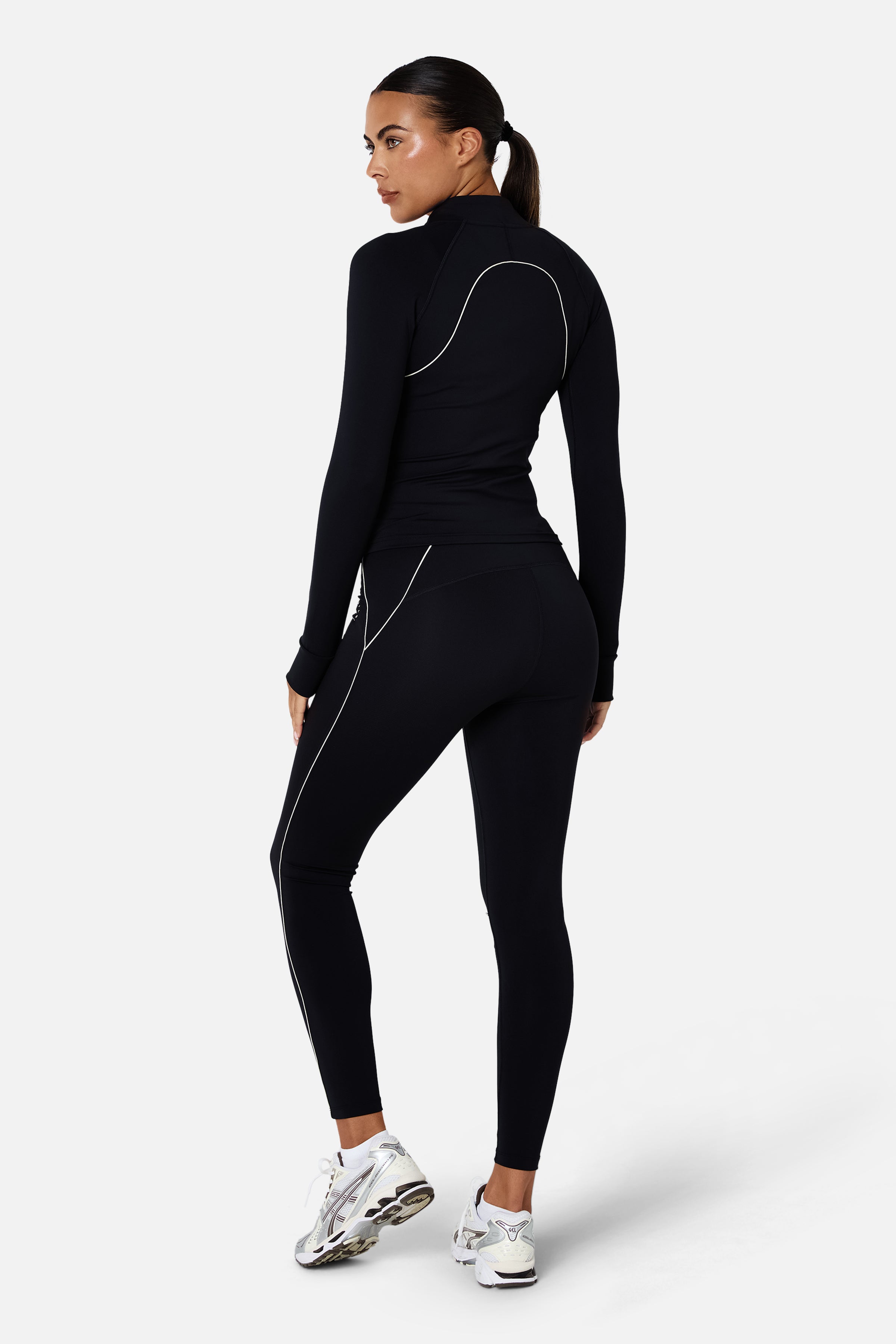 Womens Ignite Jacket Set - Black/Candlelight White