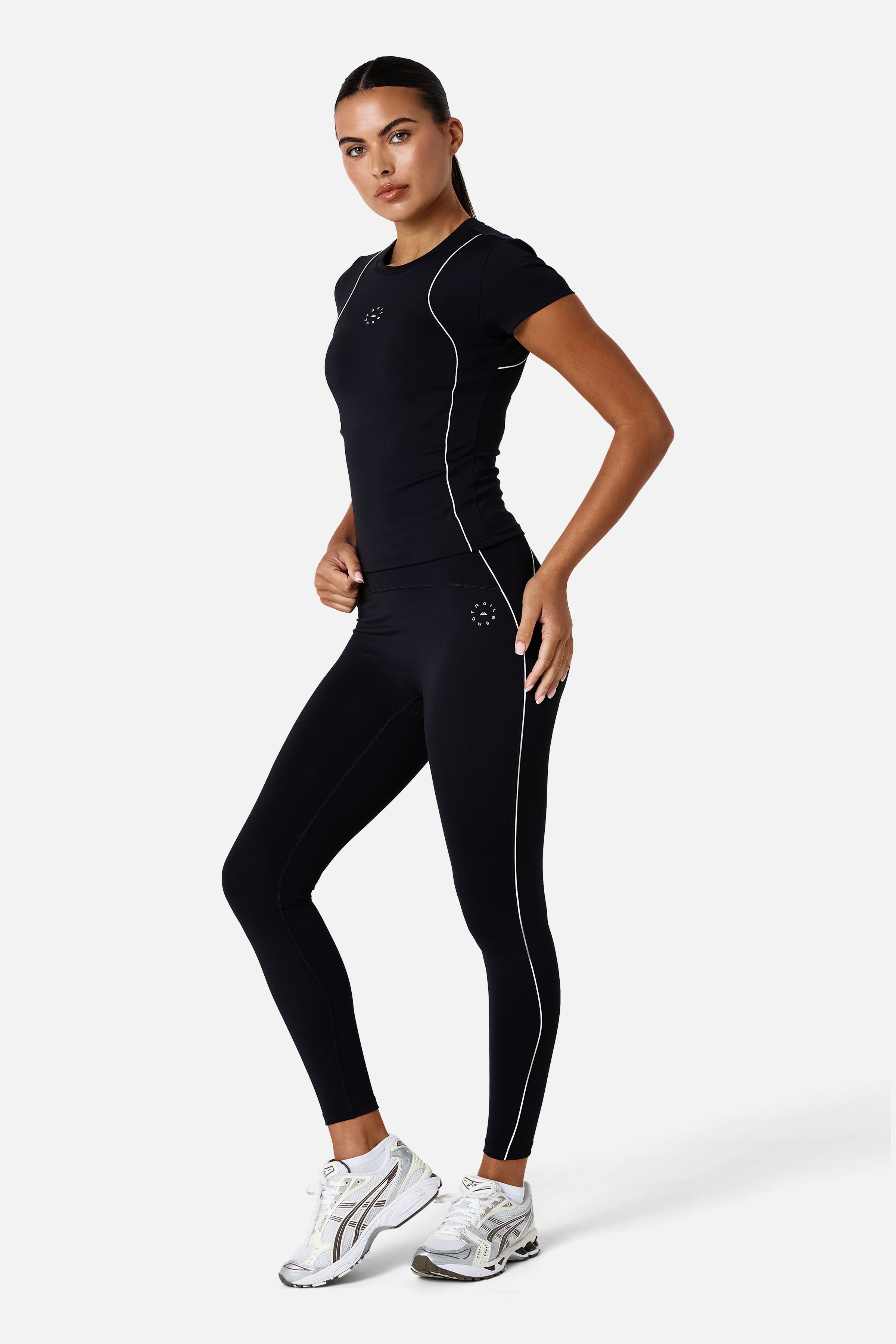 Womens Ignite Tee - Black/Candlelight White