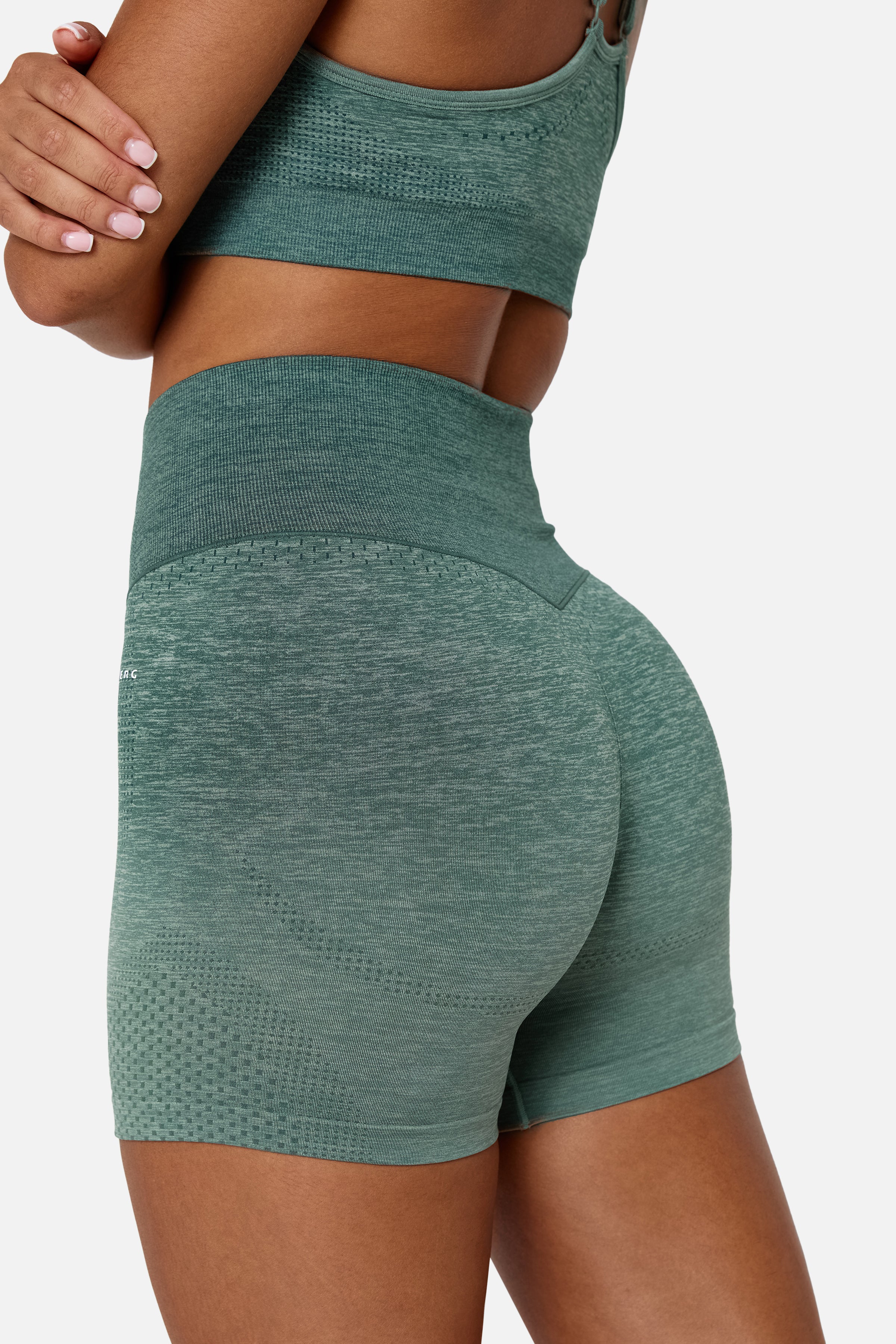 Womens Evocurve Seamless Cycling Short - Aloe Frost