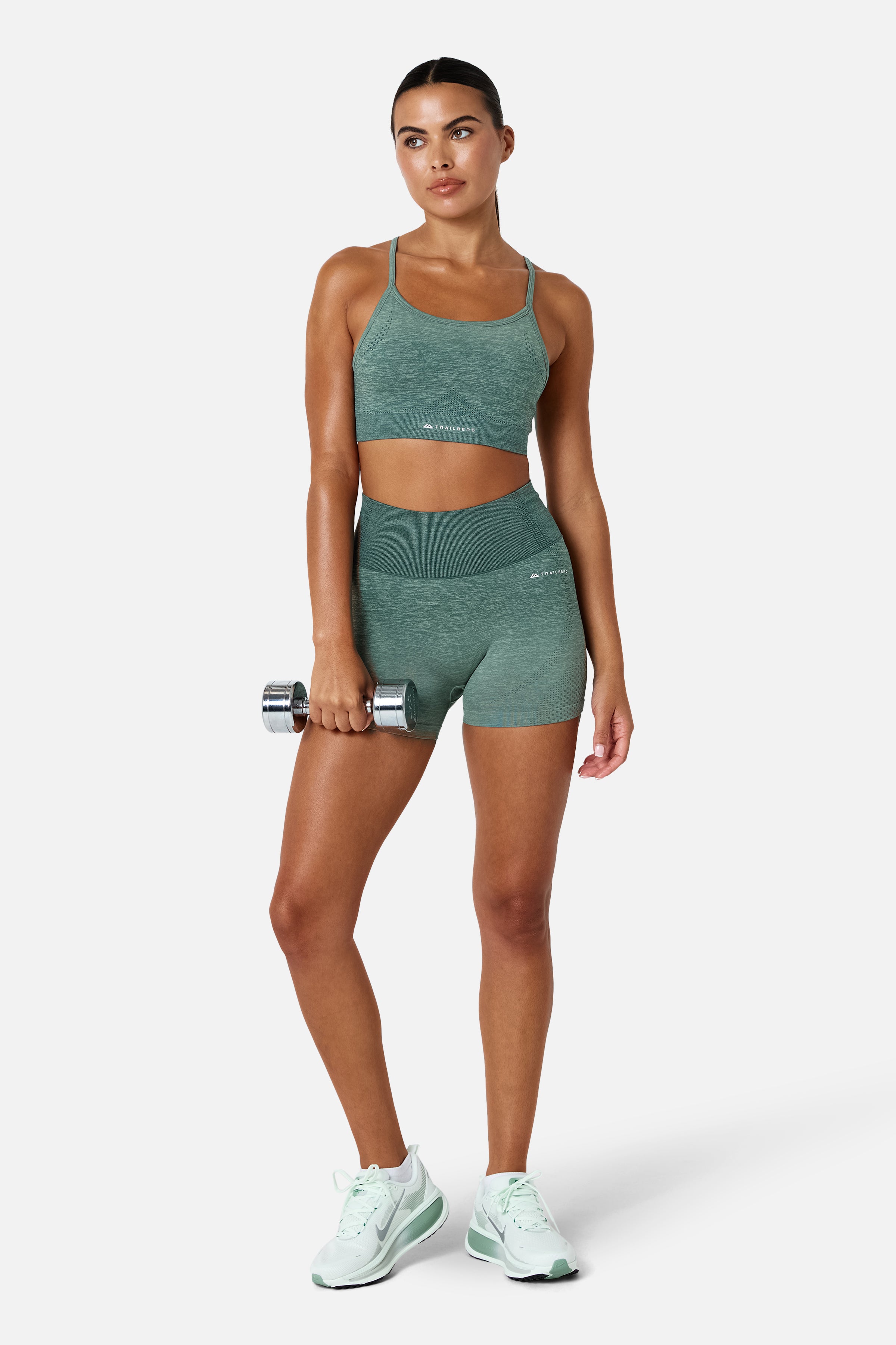 Womens Evocurve Seamless Cycling Short - Aloe Frost