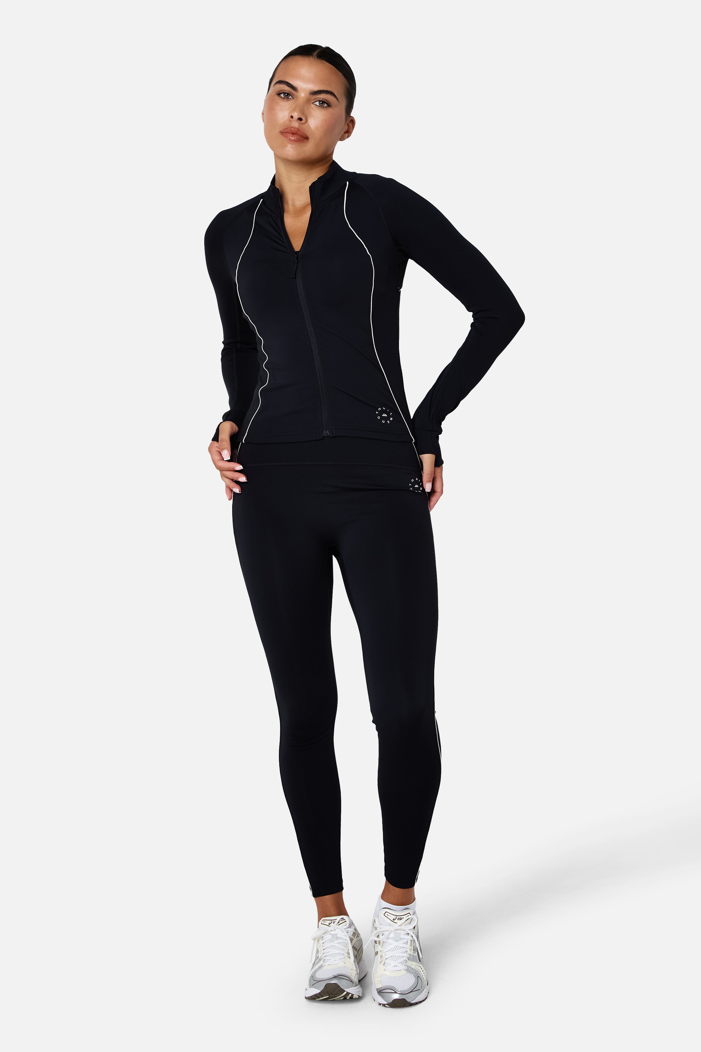 Womens Ignite Jacket Set - Black/Candlelight White
