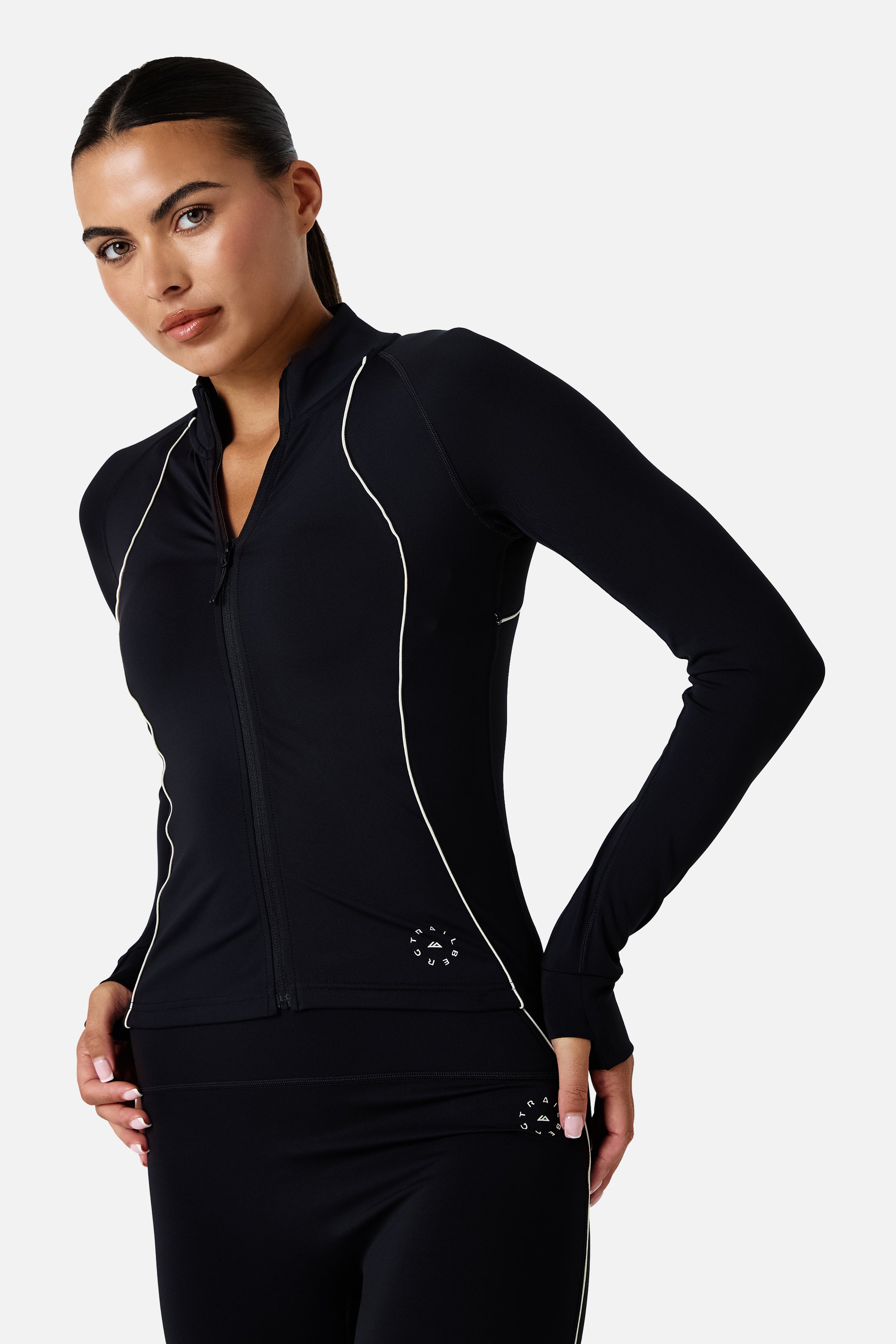 Womens Ignite Jacket Set - Black/Candlelight White