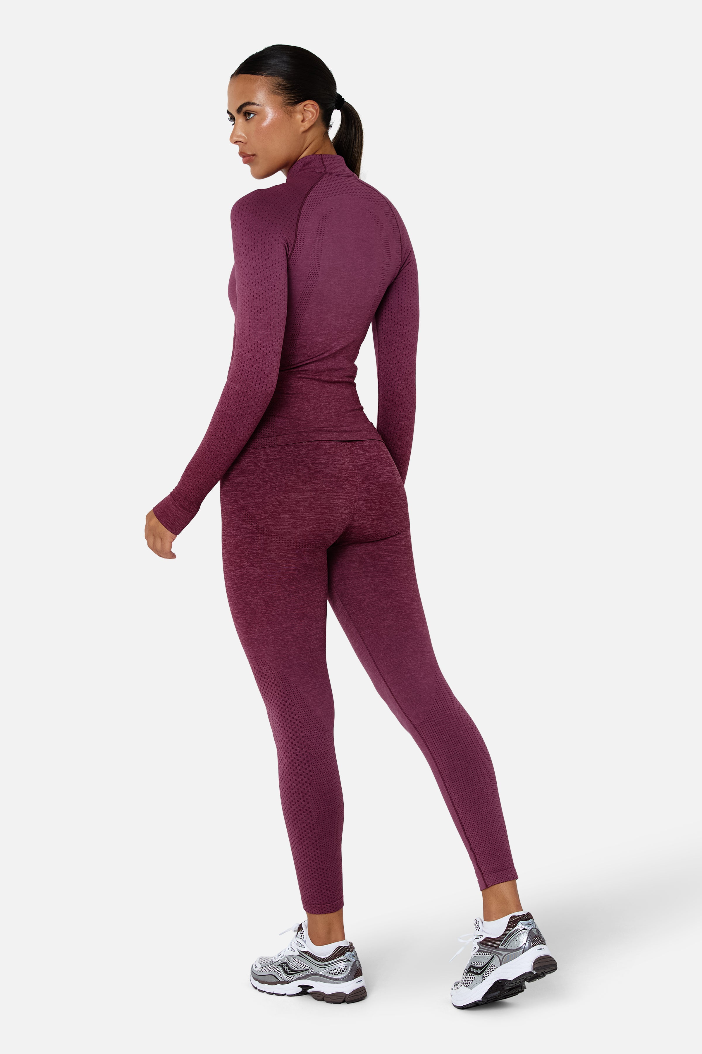 Womens Evocurve Seamless Jacket Set - Mineral Blush