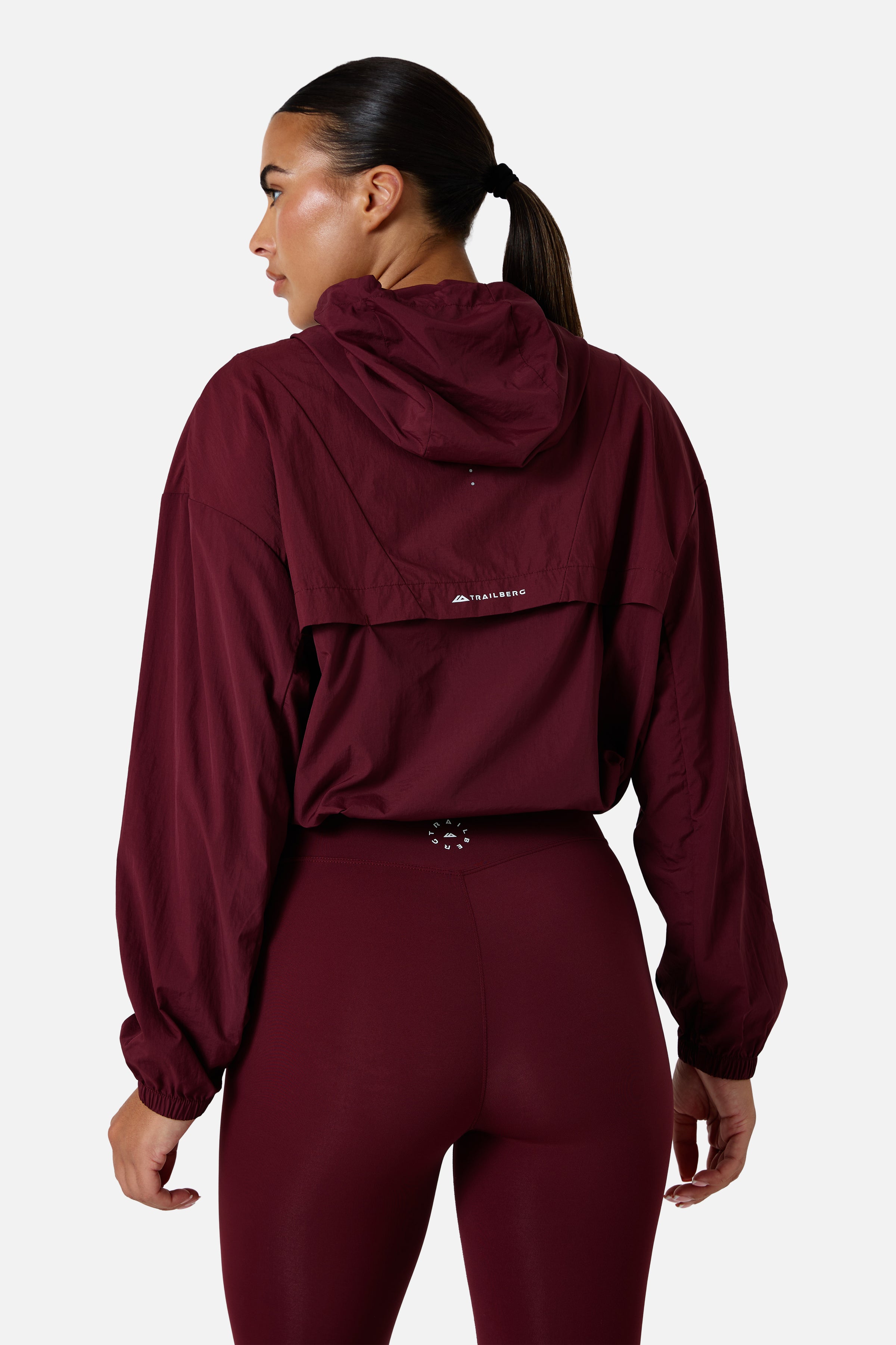 Womens Endura Running Windbreaker - Deep Claret