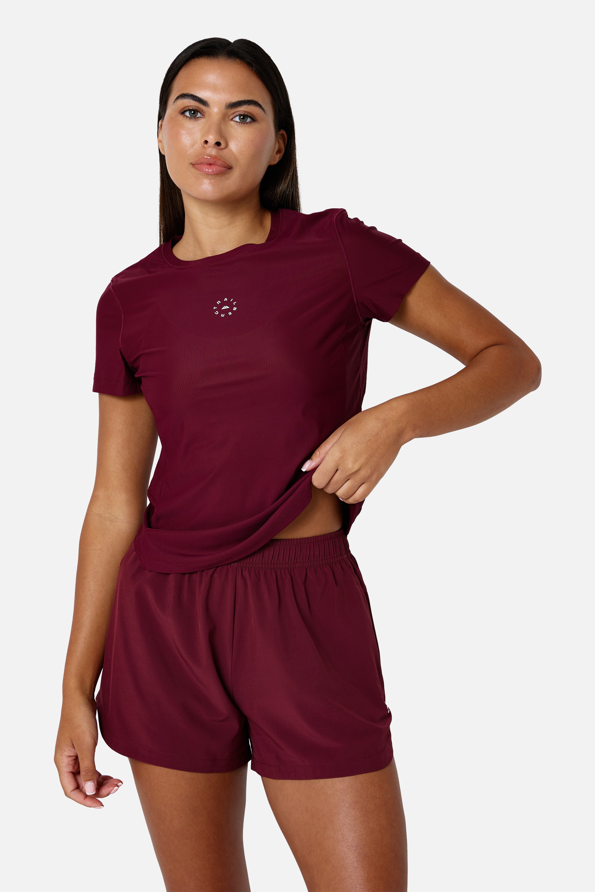 Womens Tide Tee - Deep Claret