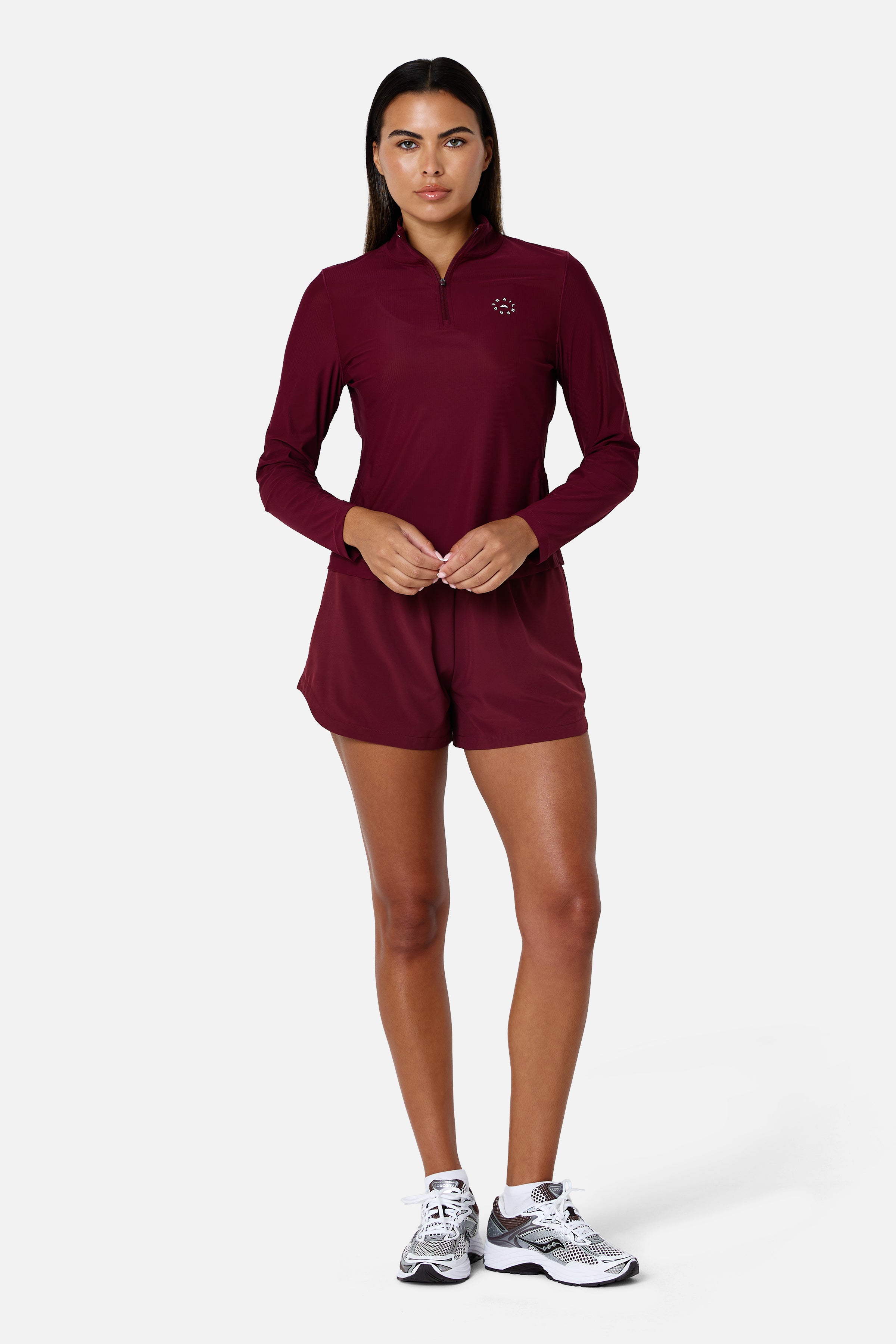 Womens Tide 1/4 Zip - Deep Claret