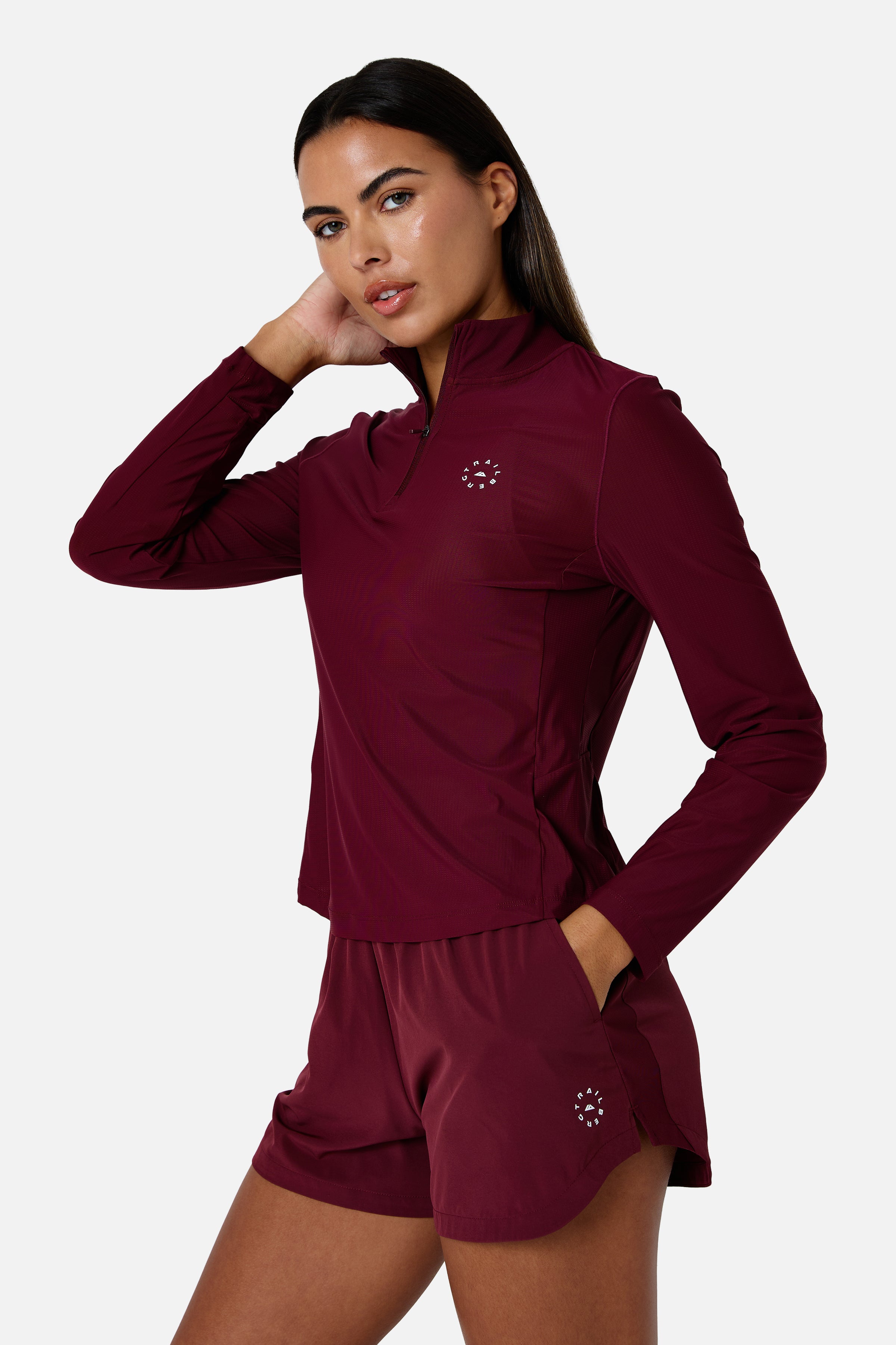 Womens Tide 1/4 Zip - Deep Claret